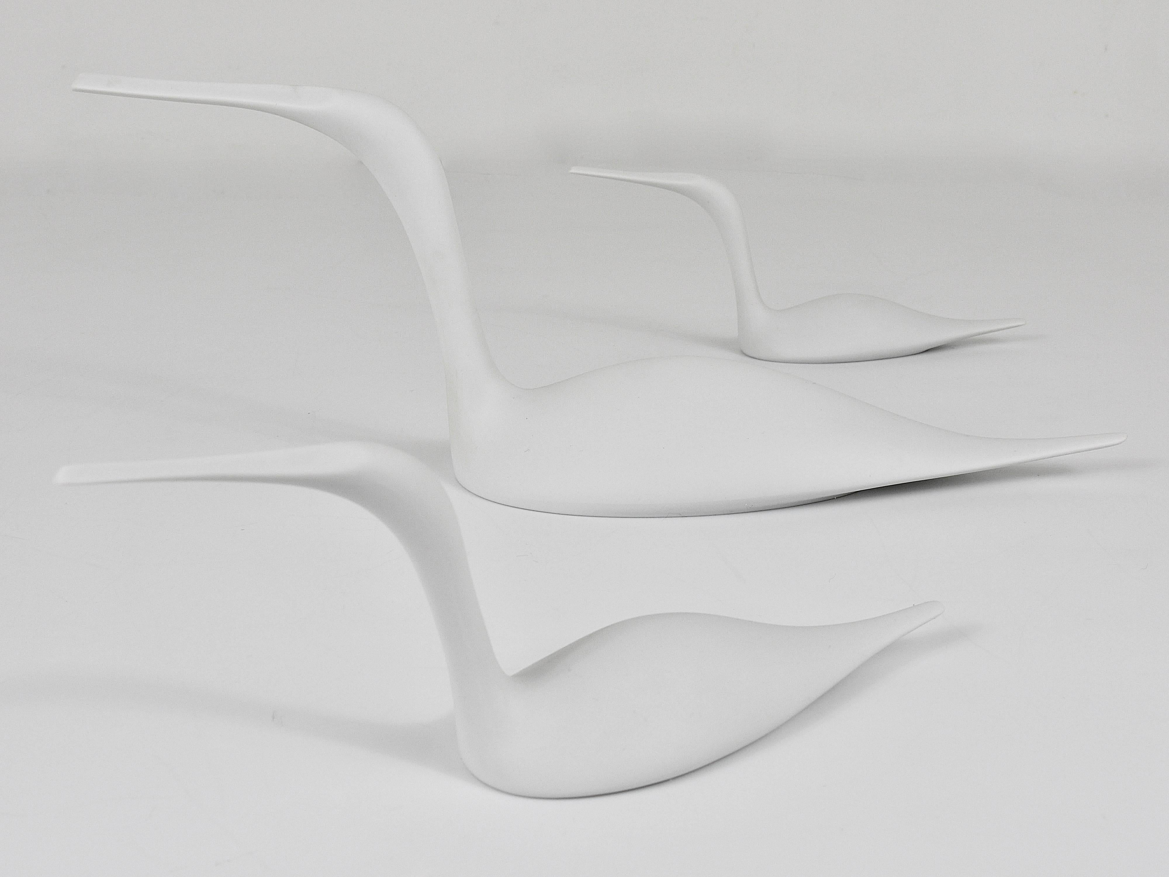 Three White Porcelain Birds by Tapio Wirkkala, for Rosenthal Studio-Linie, 1970s 3