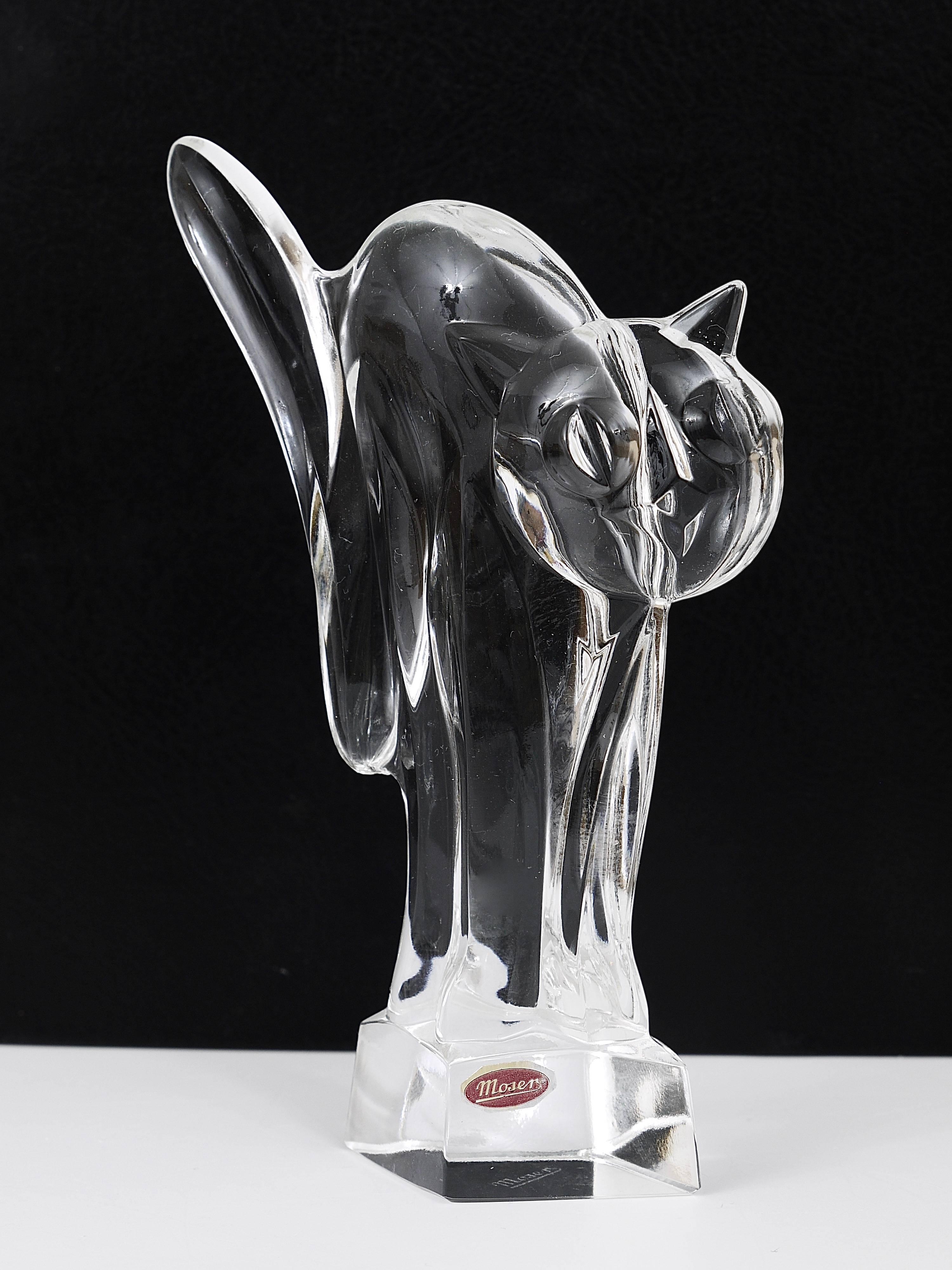 crystal cat figurine