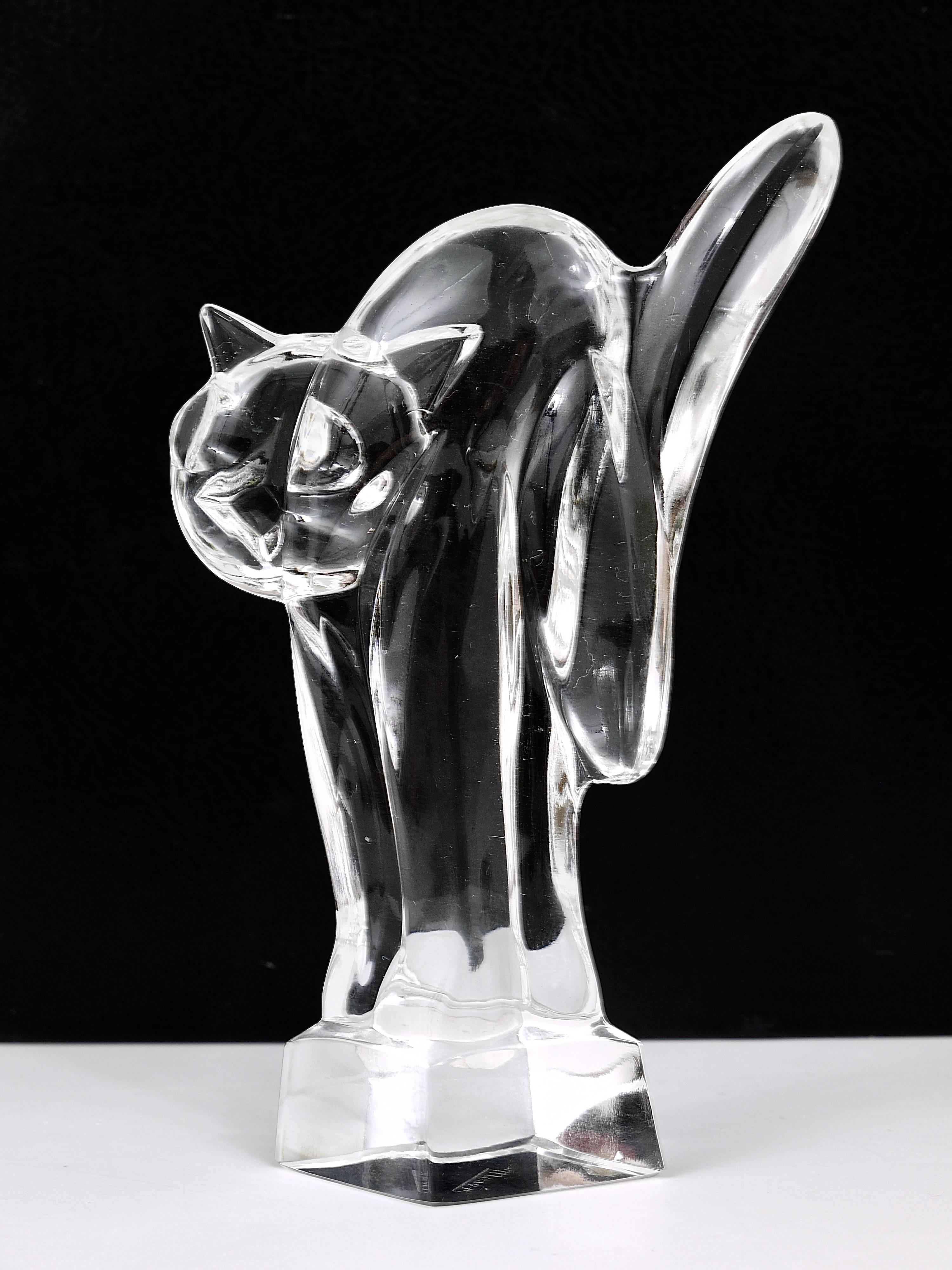 crystal cat figurine