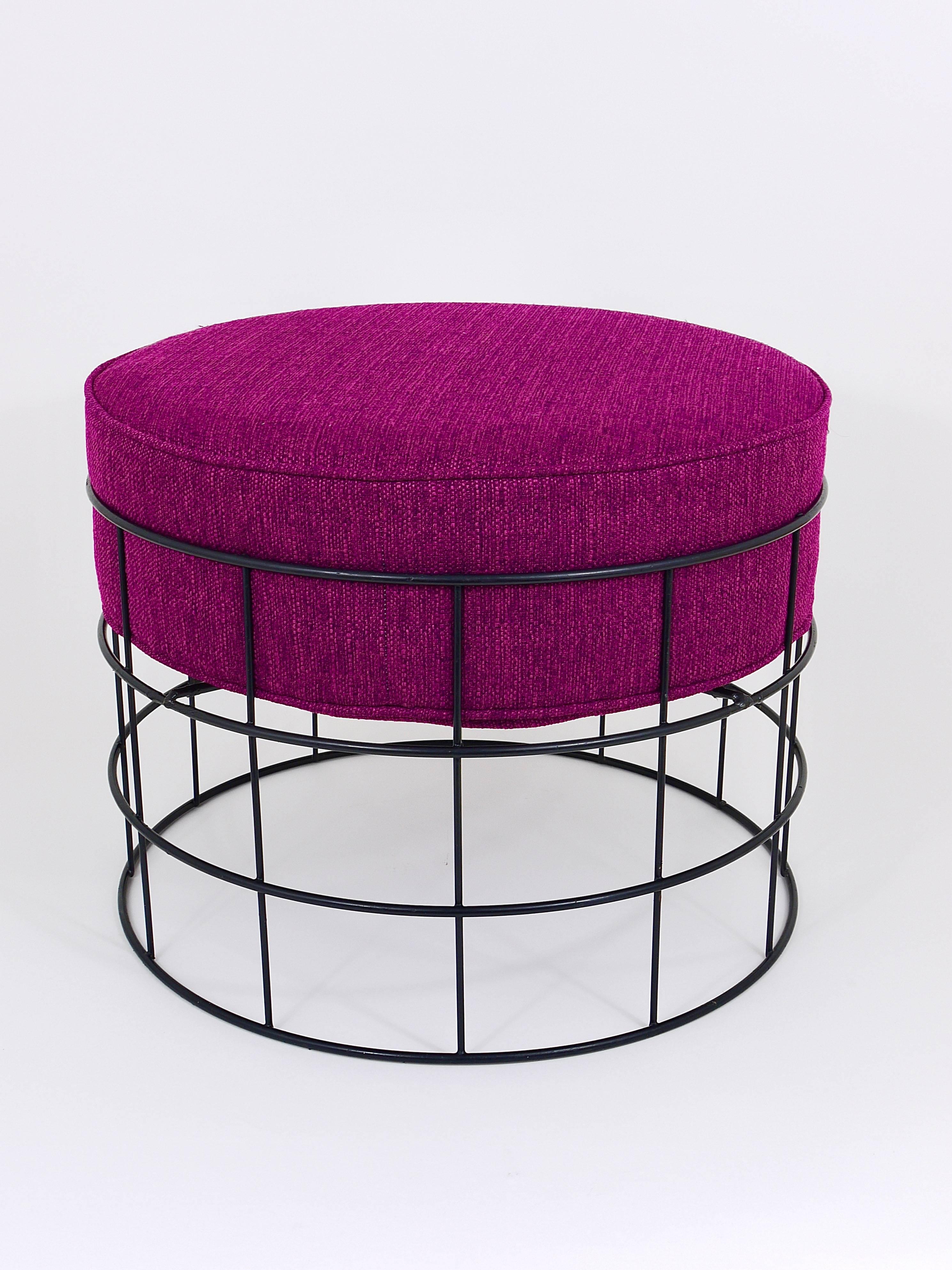 Mid-Century Wire Stool T1 by Verner Panton for Plus Linje, Denmark, 1960s 2