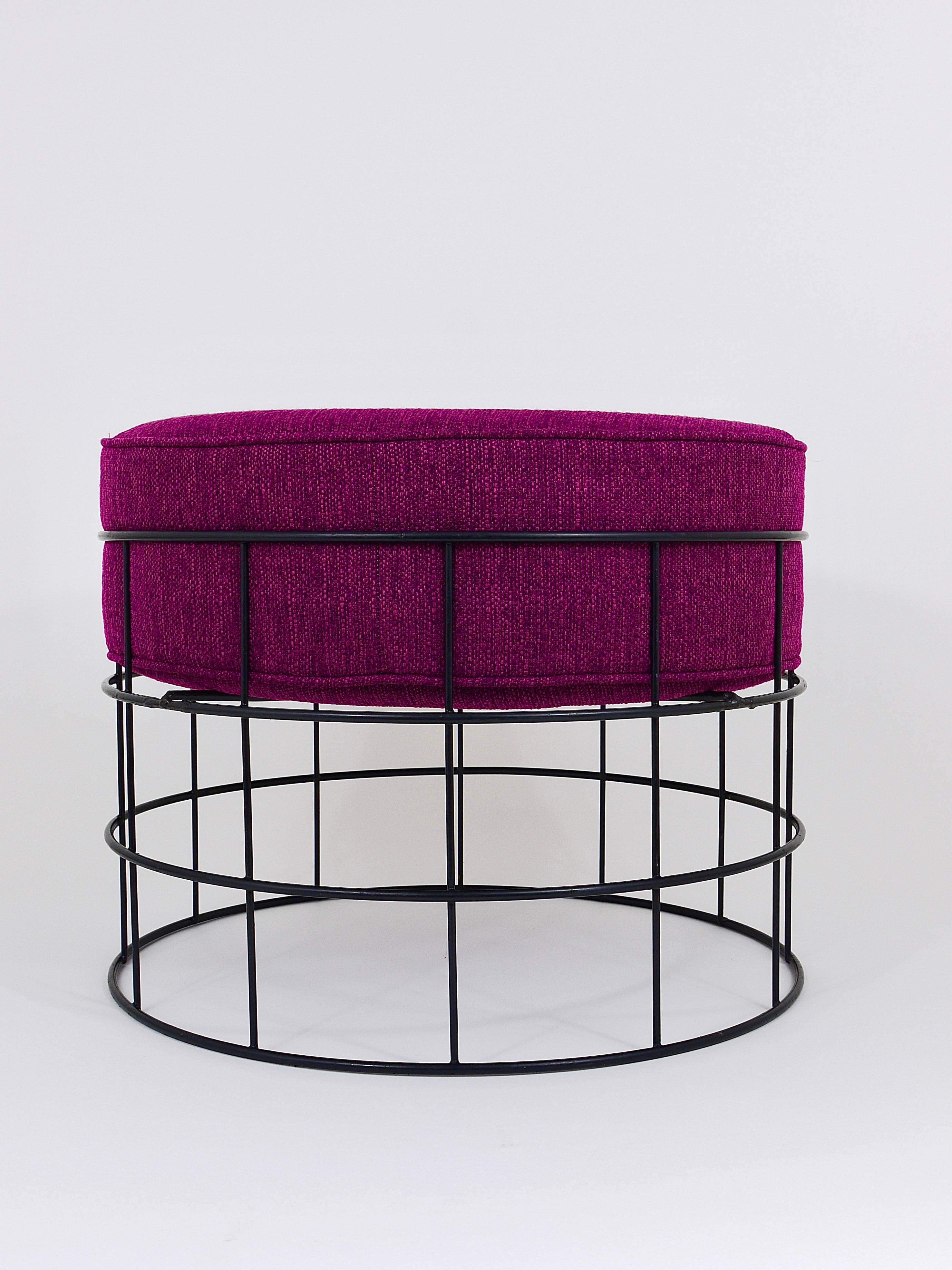 Mid-Century Wire Stool T1 by Verner Panton for Plus Linje, Denmark, 1960s 3