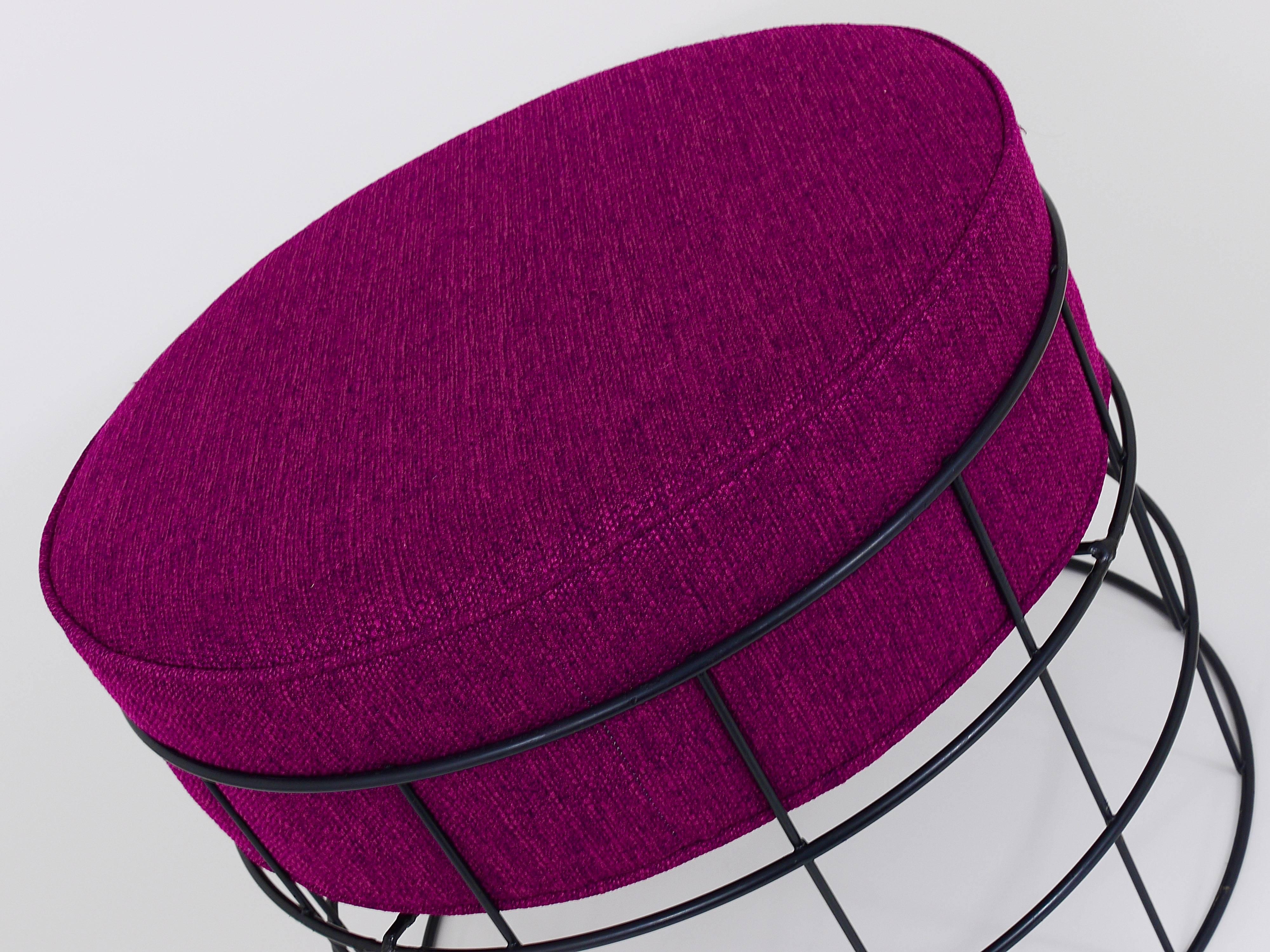 20th Century Mid-Century Wire Stool T1 by Verner Panton for Plus Linje, Denmark, 1960s