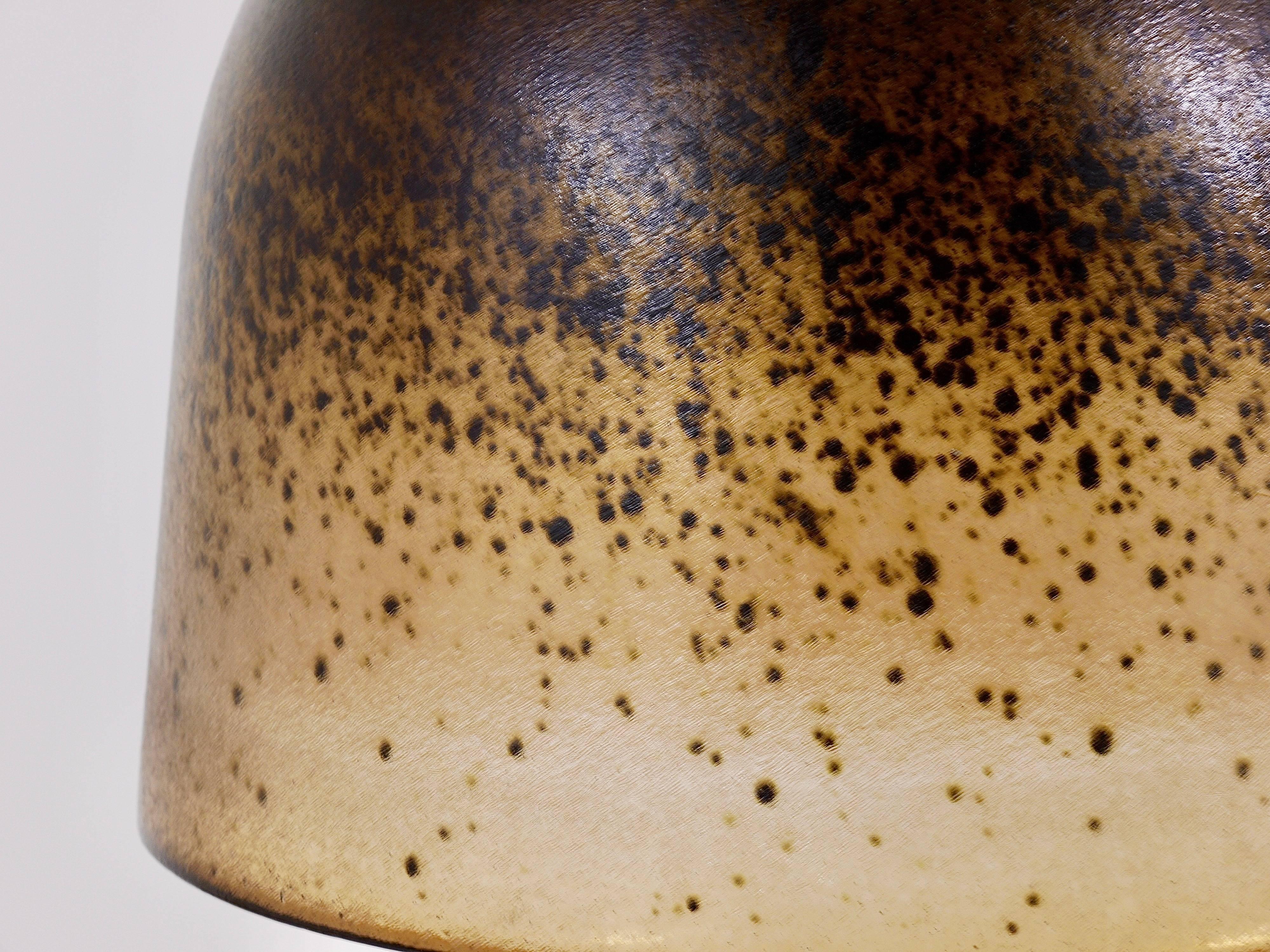 Mid-Century Modern Beautiful Brown & Amber Mid-Century Peill & Putzler Pendant Lamp, Germany, 1970s