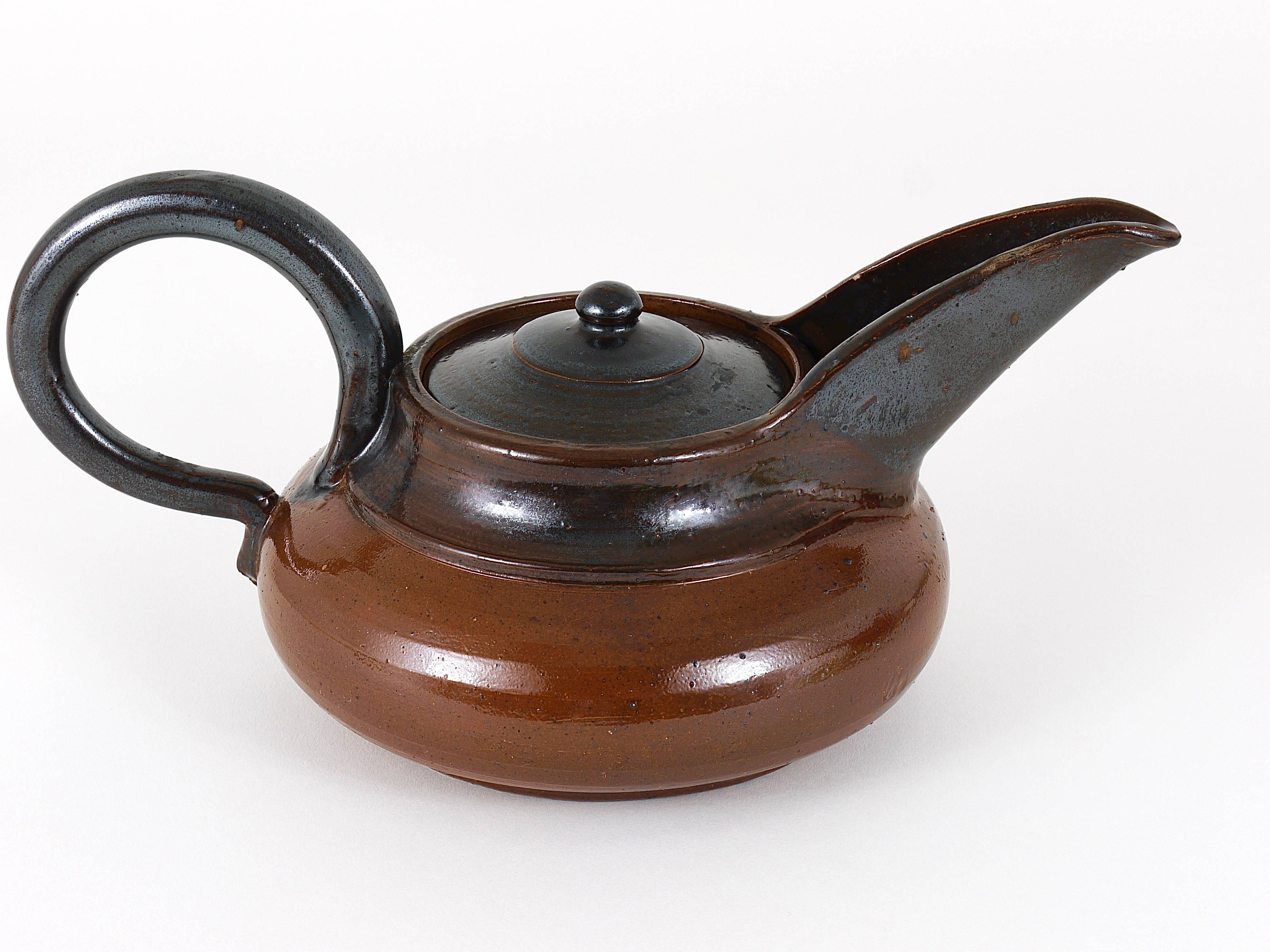 Austrian Art Deco Ceramic Tea Pot by Vally Wieselthier, USA, 1940s For Sale