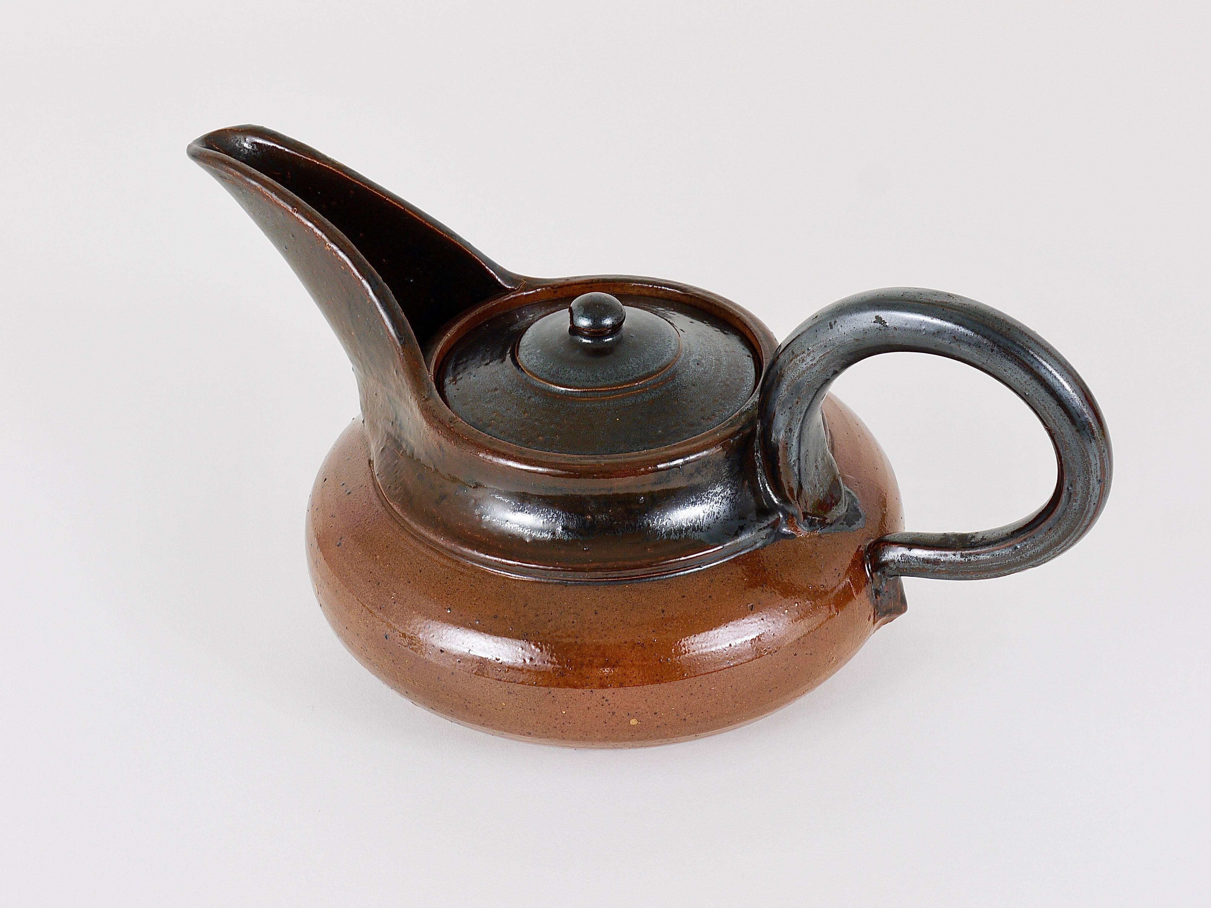 Keramik-Teekanne im Art déco-Stil von Vally Wieselthier, USA, 1940er Jahre (Frühes 20. Jahrhundert) im Angebot