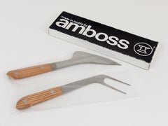 Boxed Mid Century Carving Set 5009, Knife and Fork by Amboss Austria, 1960s