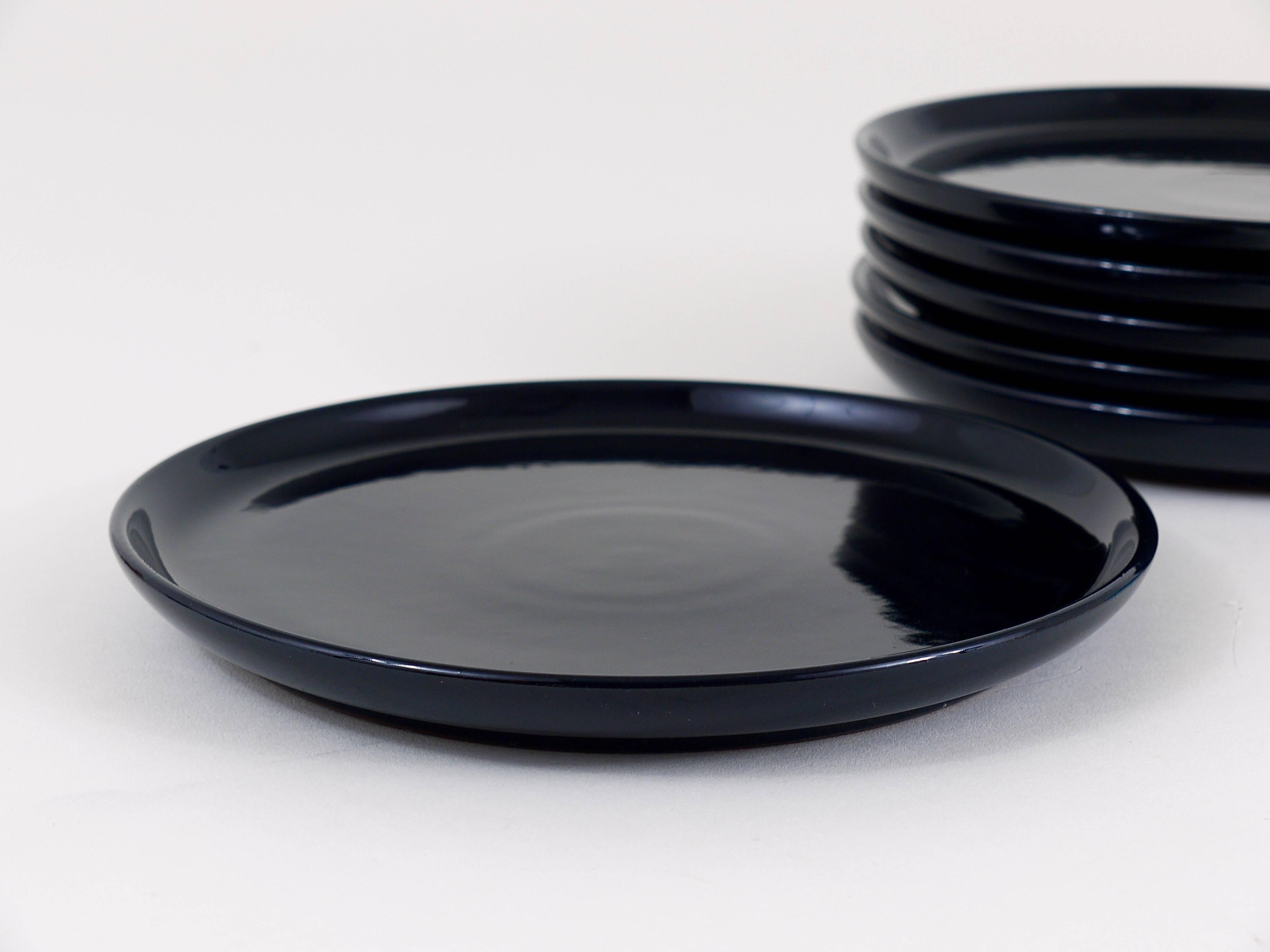 20th Century Luigi Colani Zen Full Tea Set and Plates, Stoneware, Friesland, Germany, 1970s For Sale