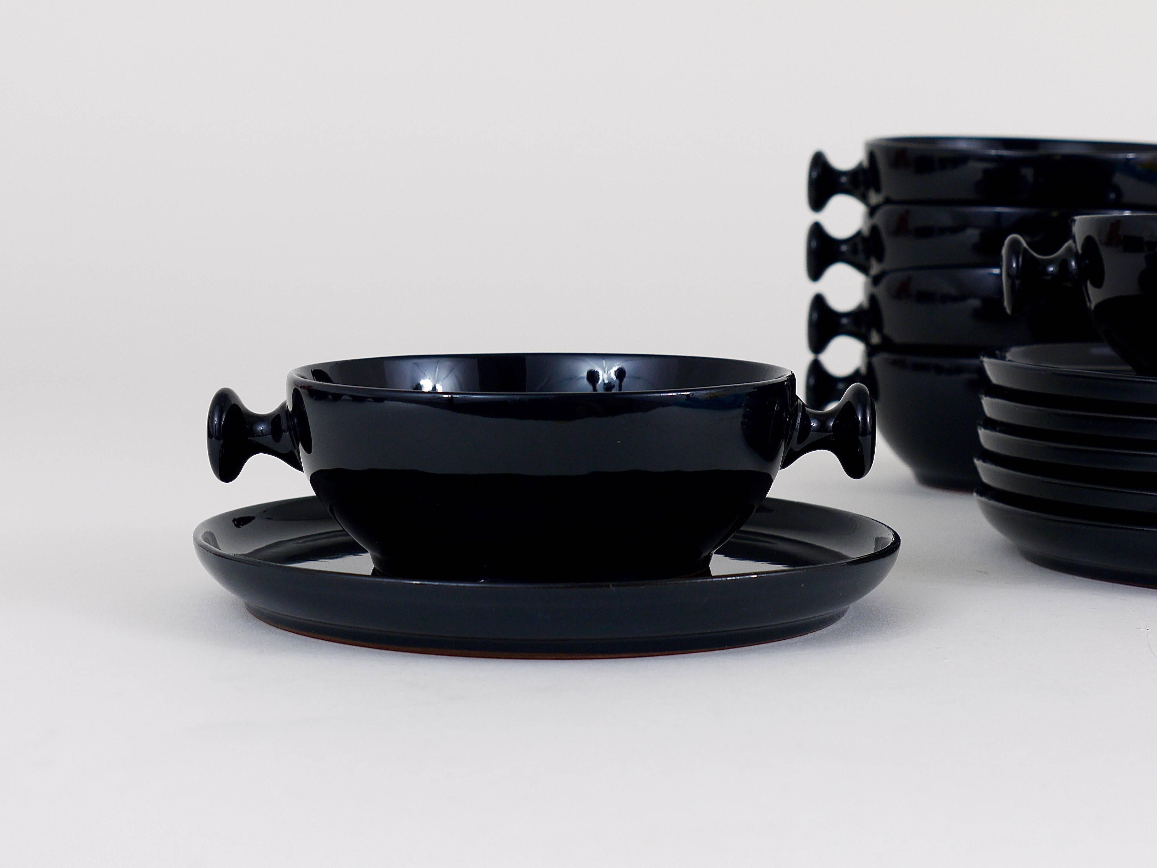 Service à thé et assiettes Zen Luigi Colani, grès, Friesland, Allemagne, 1970 en vente 1