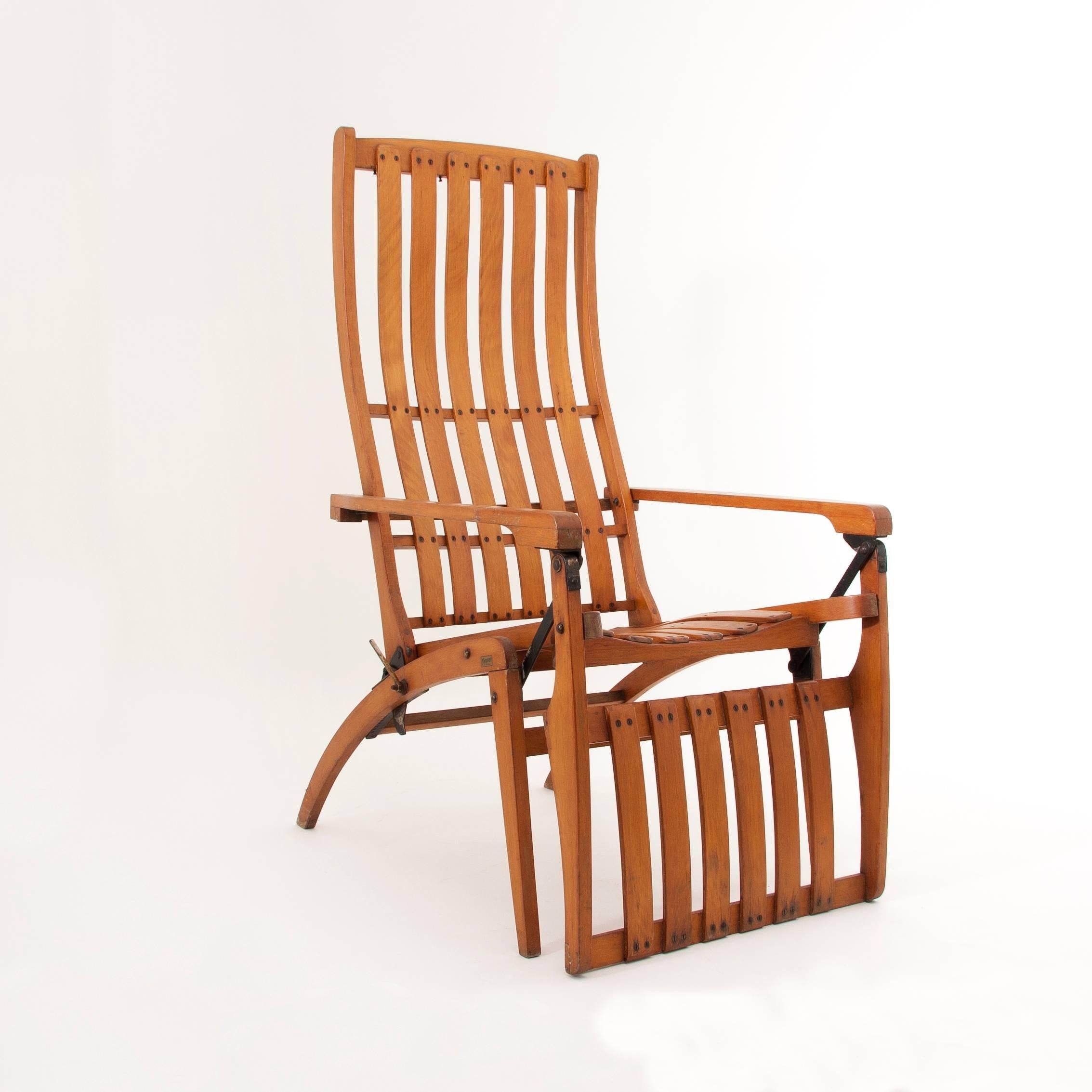 Art Deco Thonet Siesta Medizinal Bentwood Lounge Chair, Hans & Wassili Luckhardt, 1930s