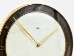 Junghans Meister Art Deco Messing-Tischuhr, Deutschland, 1930er Jahre