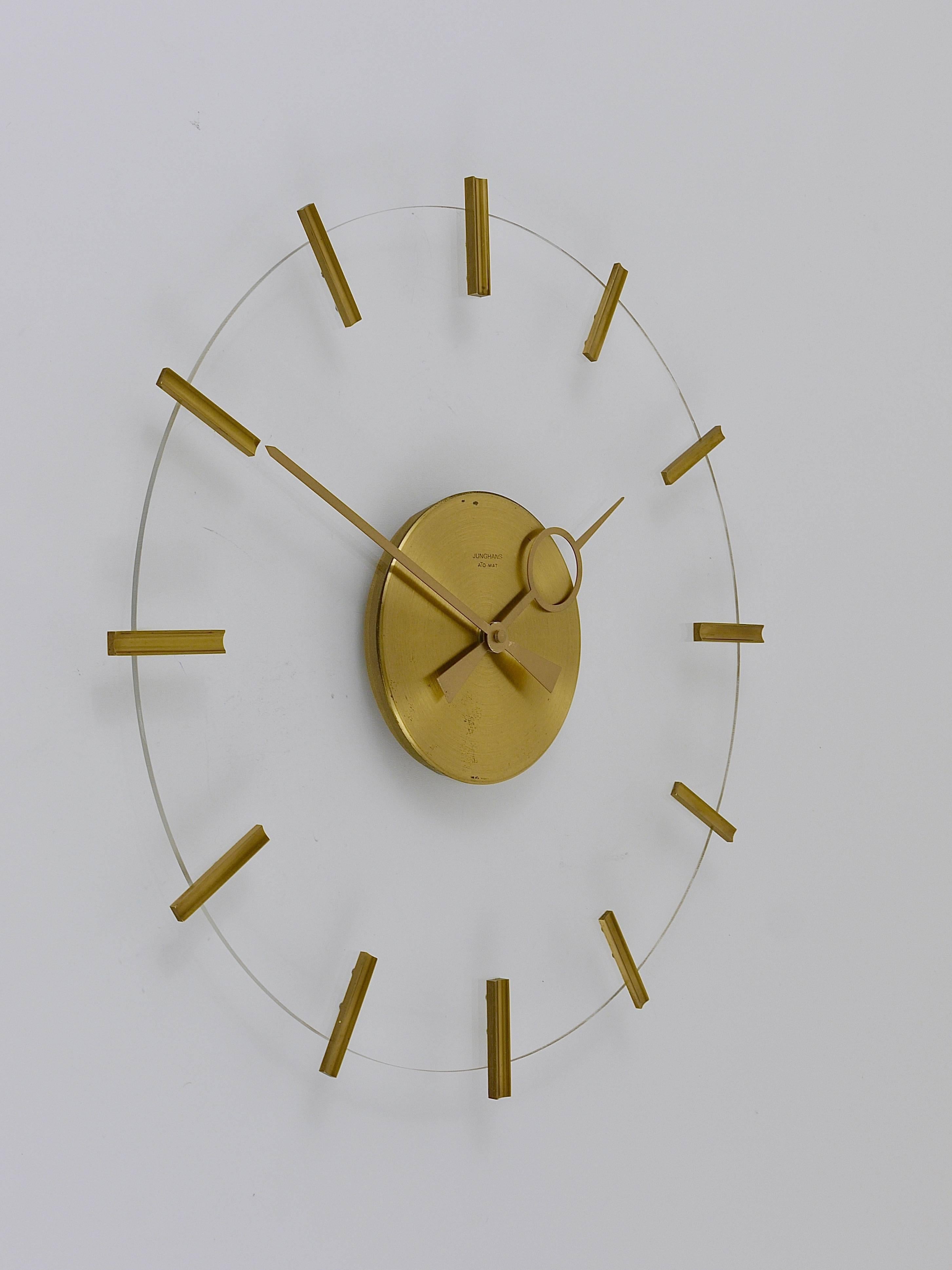 lucite wall clock