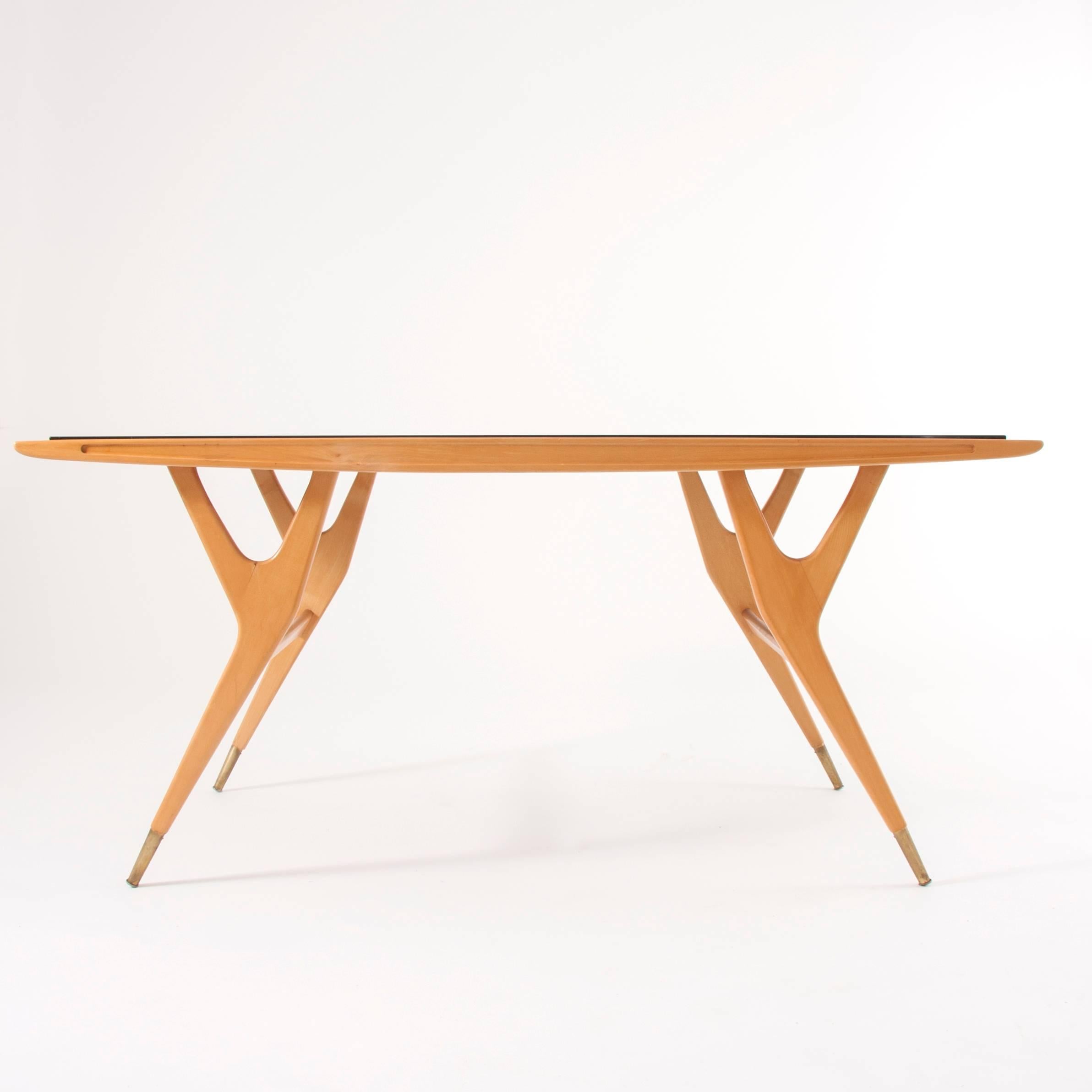 Italian Exceptional Midcentury Coffee Table Attributed to Ico Parisi, Italy, 1950s For Sale