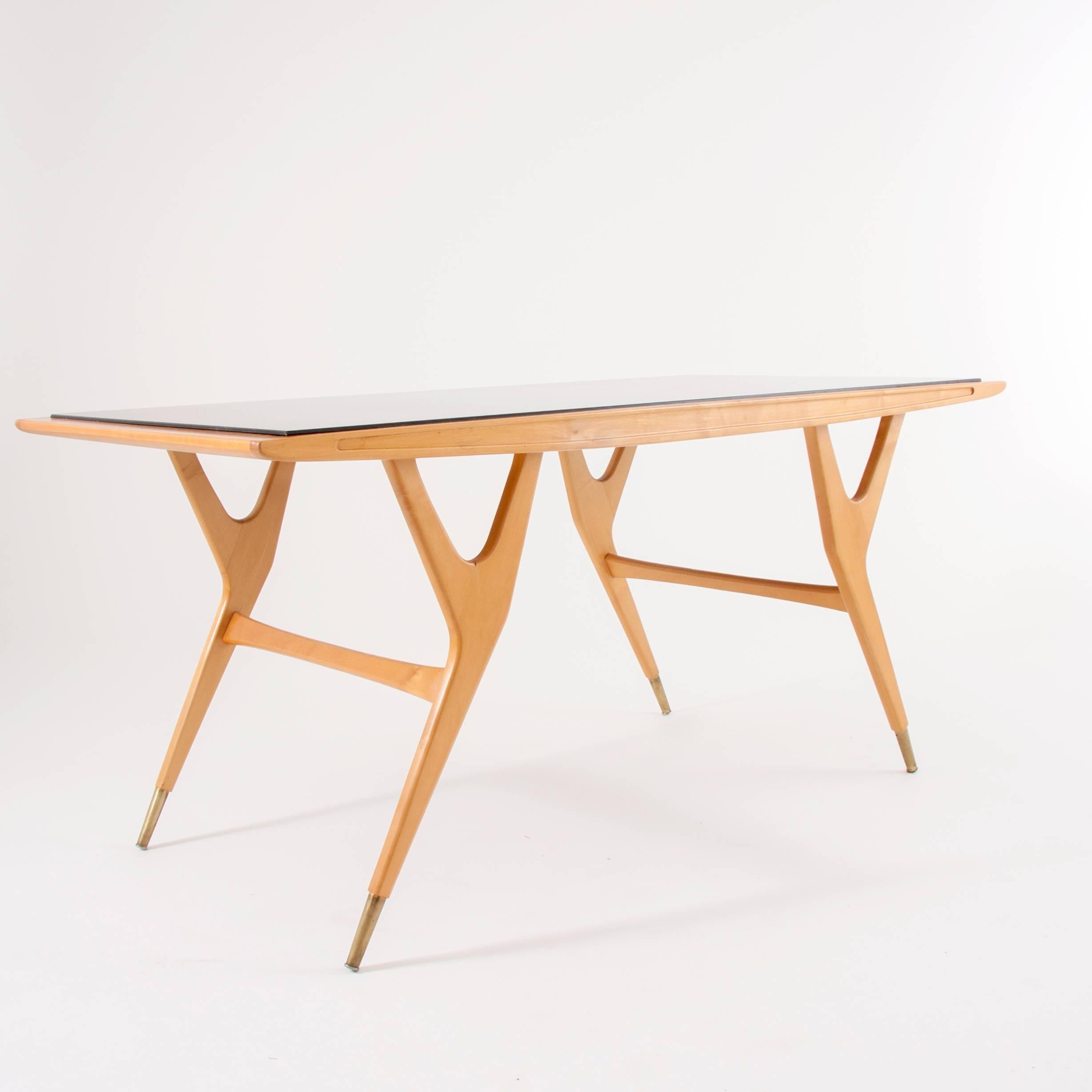 20th Century Exceptional Midcentury Coffee Table Attributed to Ico Parisi, Italy, 1950s For Sale