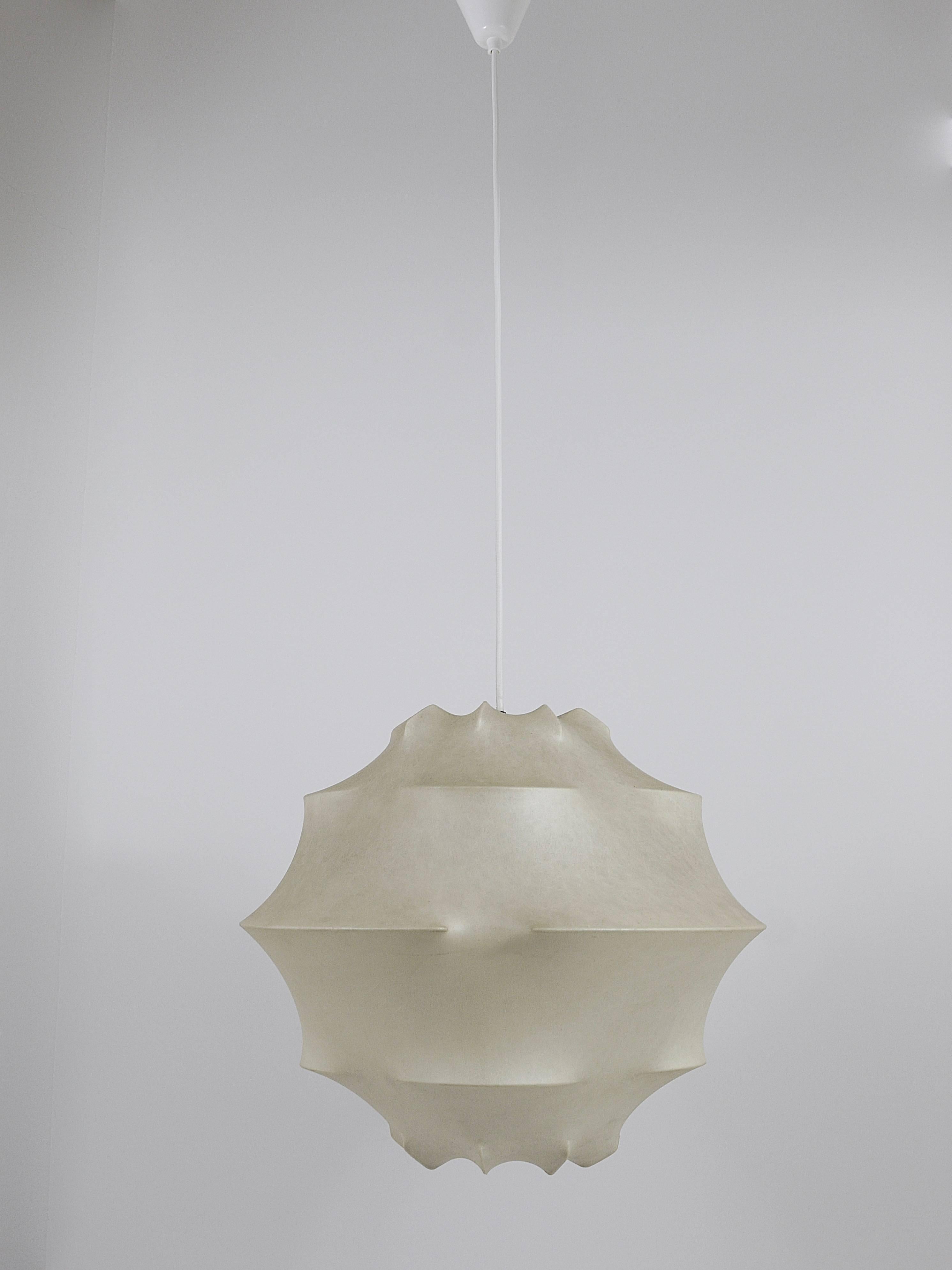 Métal Achille & Pier Giacomo Castiglioni Lampe pendante Cocoon:: Flos:: Italie:: années 1960