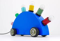 Martine Bedin 1st Edition Super Lamp, Memphis Milano, Postmodern, Italy, 1980s