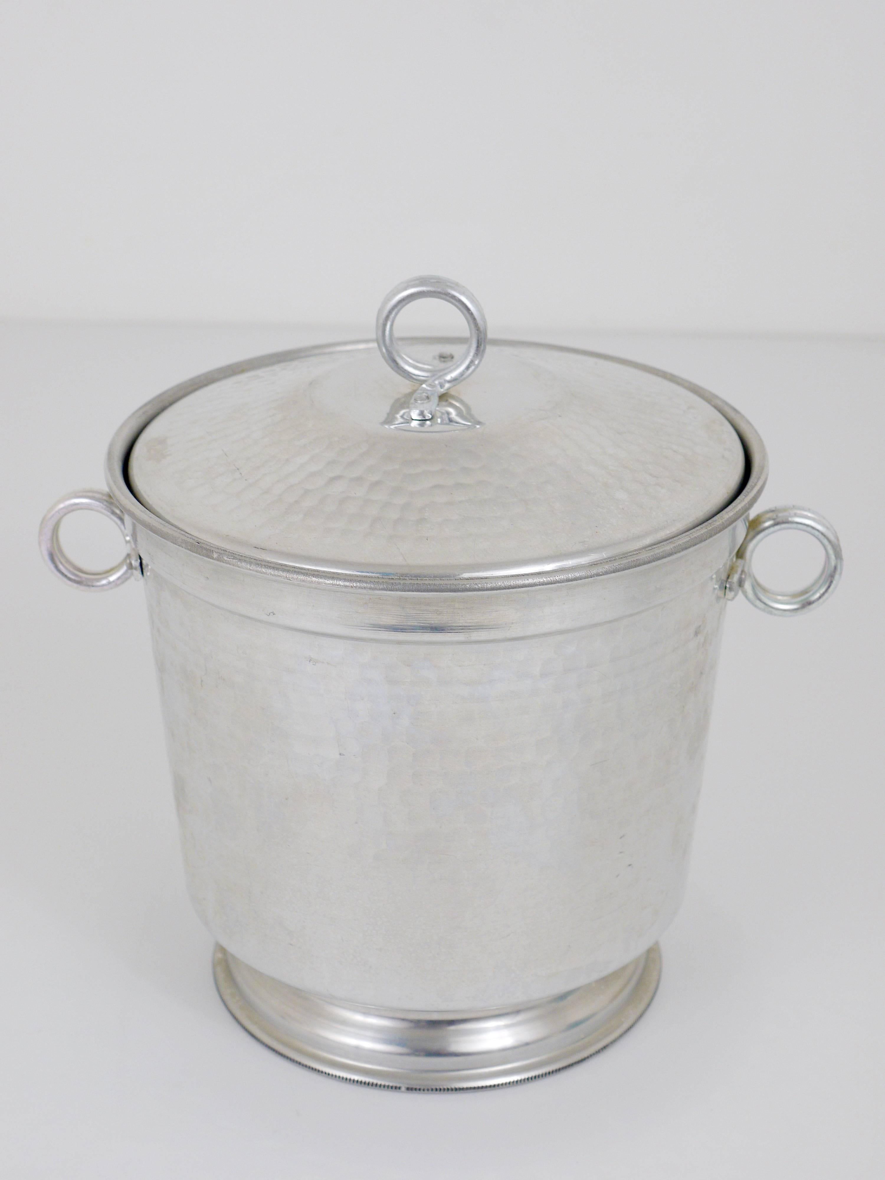 Italian Modernist Ice Bucket or Wine Cooler with Lid, 1950s 1