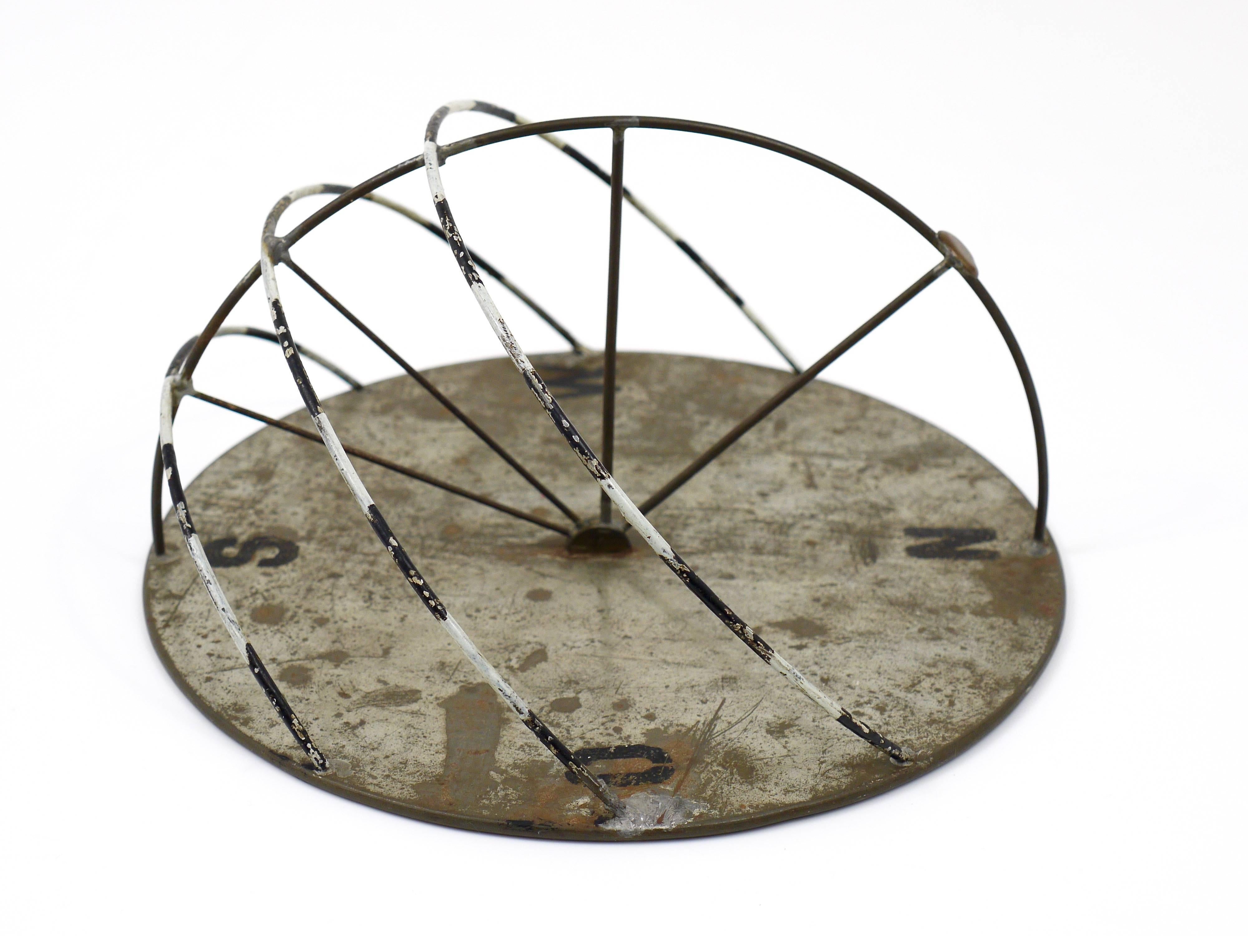 Decorative Iron Sundial, German, Bauhaus Style, 1950s 1