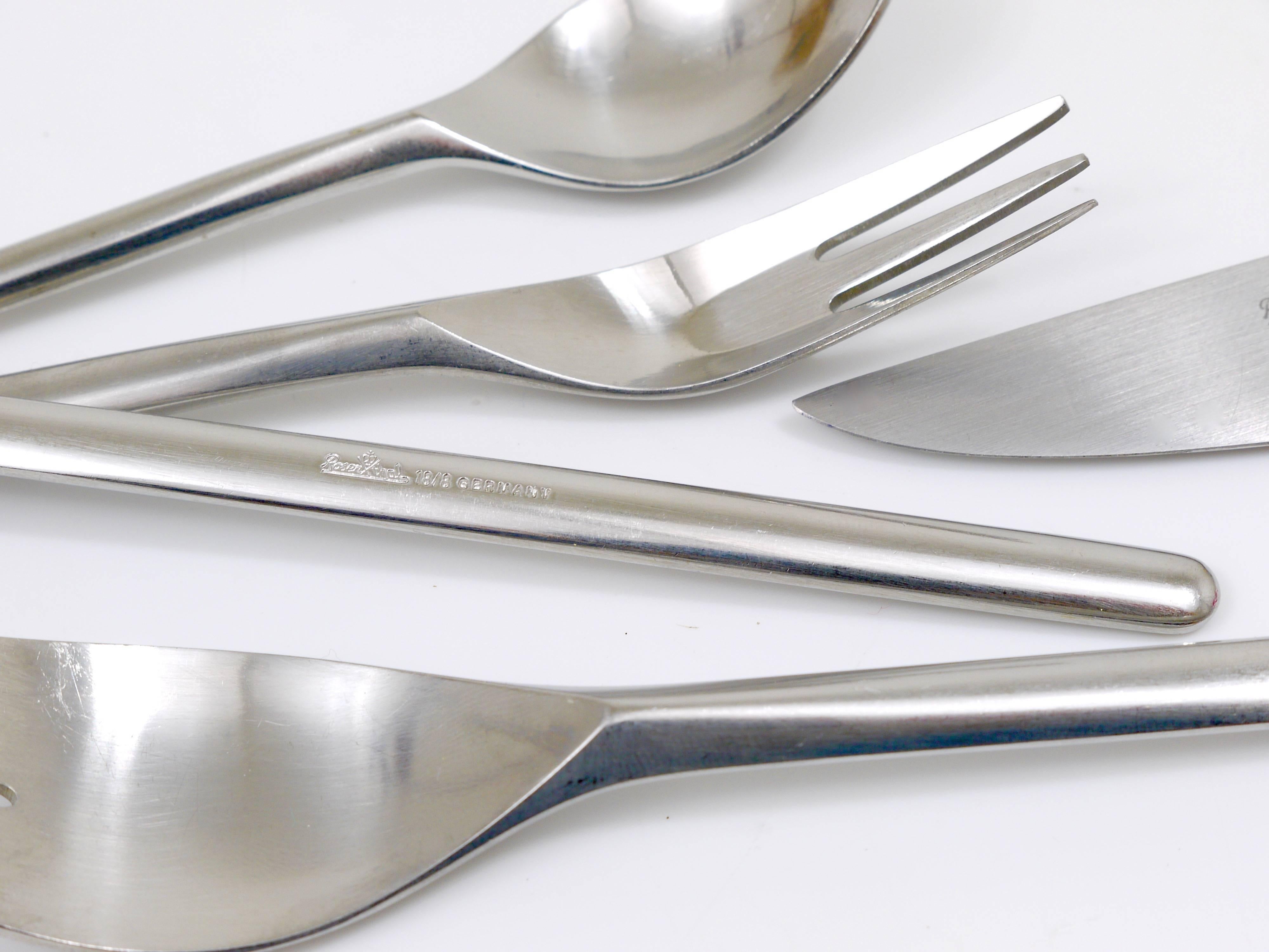 Mid-Century Modern Tapio Wirkkala Modernist Flatware Cutlery by Rosenthal, Germany, 1960s