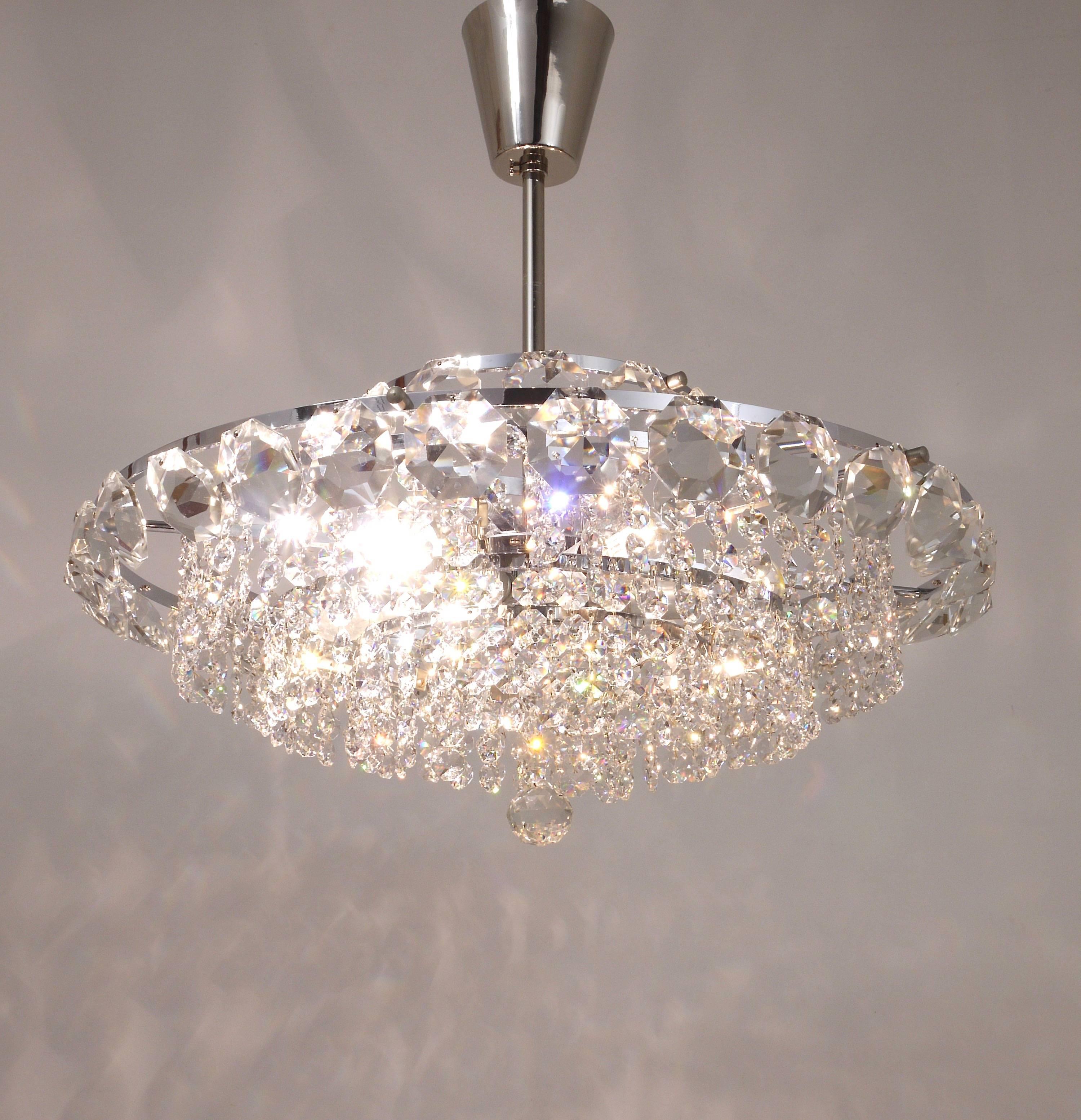 diamond shaped chandelier