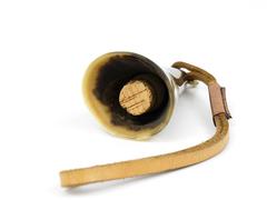Carl Auböck Cork Bottle Stopper, Horn, Leather, Austria, 1950s