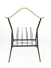 French Modernist Record Rack or News Stand, 1950s