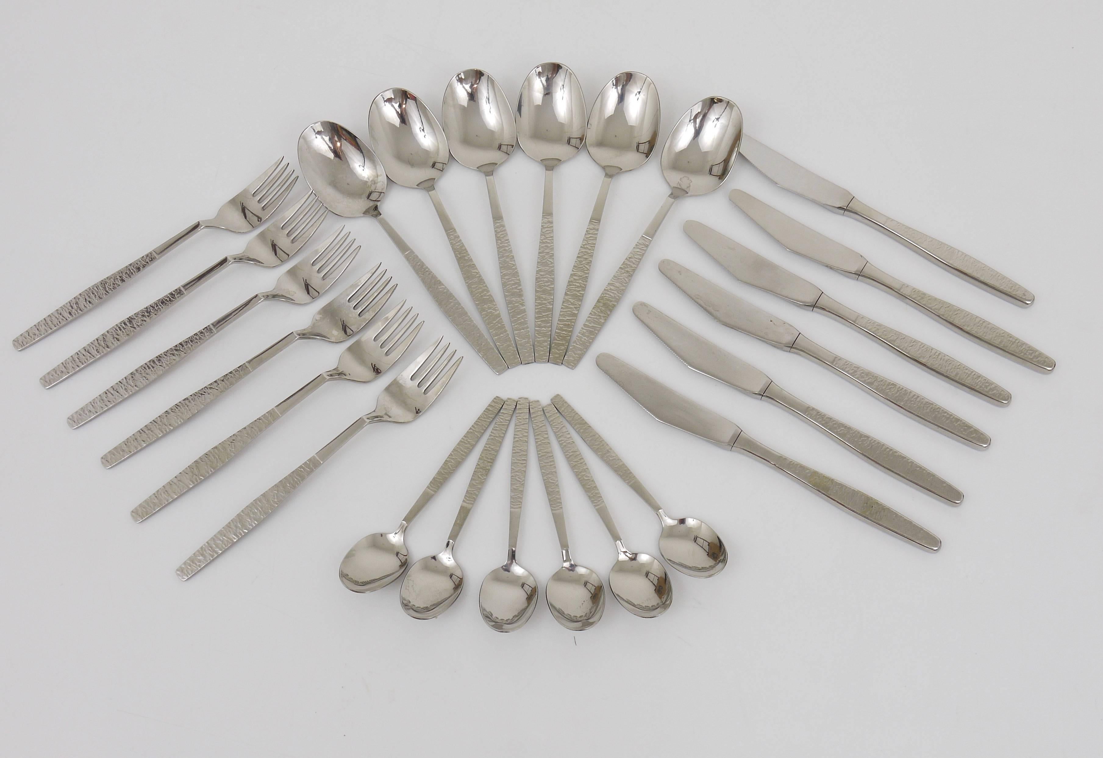 Austrian Modernist Flatware Cutlery by Collini Austria, 1960s In Excellent Condition In Vienna, AT