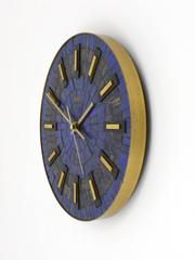 Round Modernist Mosaic Wall Clock "Europa, " Germany, 1950s