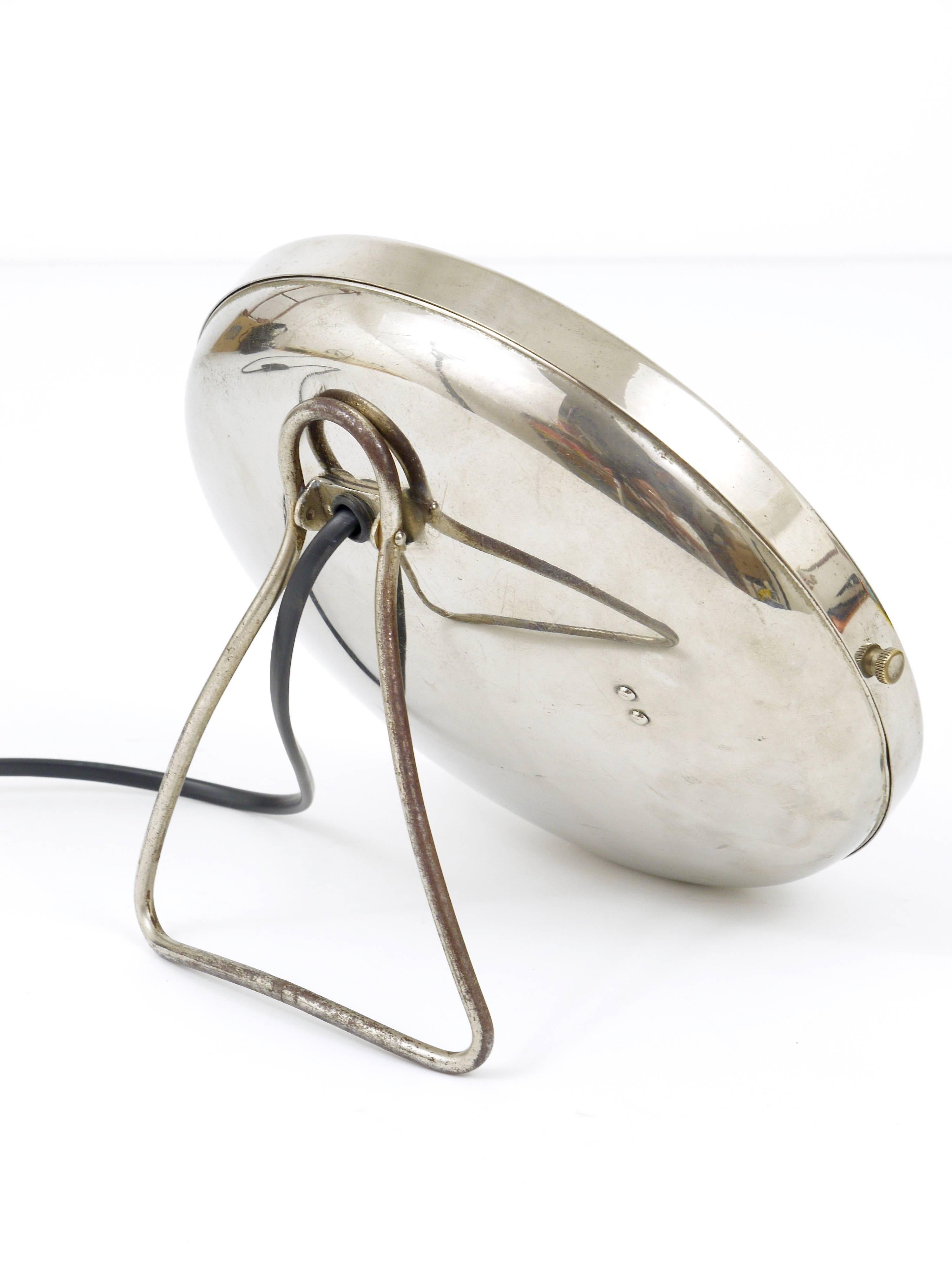Metal Illuminated Shaving or Vanity Mirror by Marcel Breuer, Bauhaus for Zeiss Ikon
