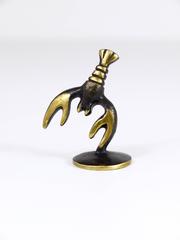 Walter Bosse Cancer Zodiac Sign Brass Figurine, Austria, 1950s