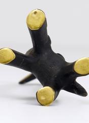 Walter Bosse Brass Giraffe Sculpture Figurine, Herta Baller, Austria, 1950s