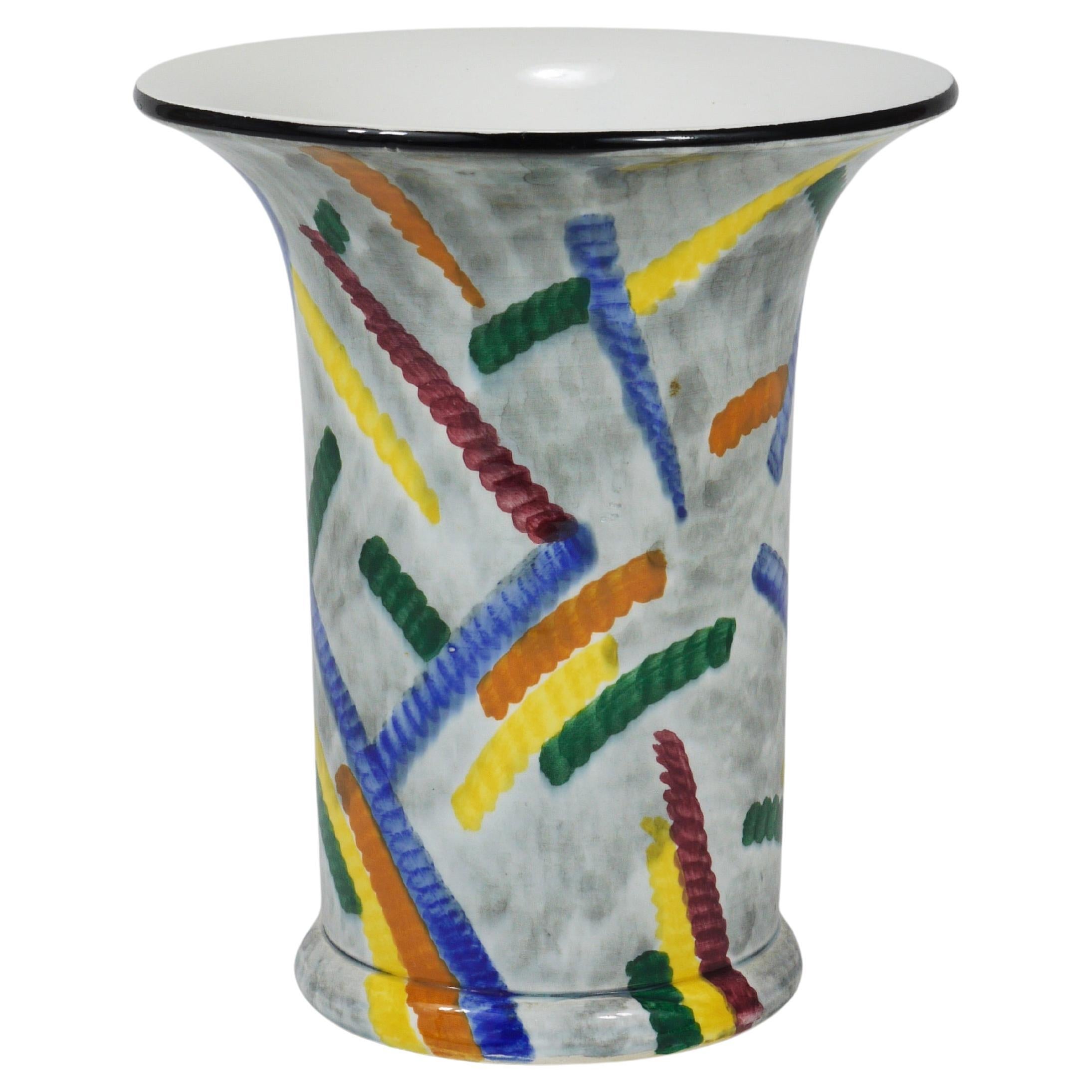 Eva Zeisel Art Deco Bauhaus Pottery Vase, SMF Schramberg, Germany 1920s For Sale