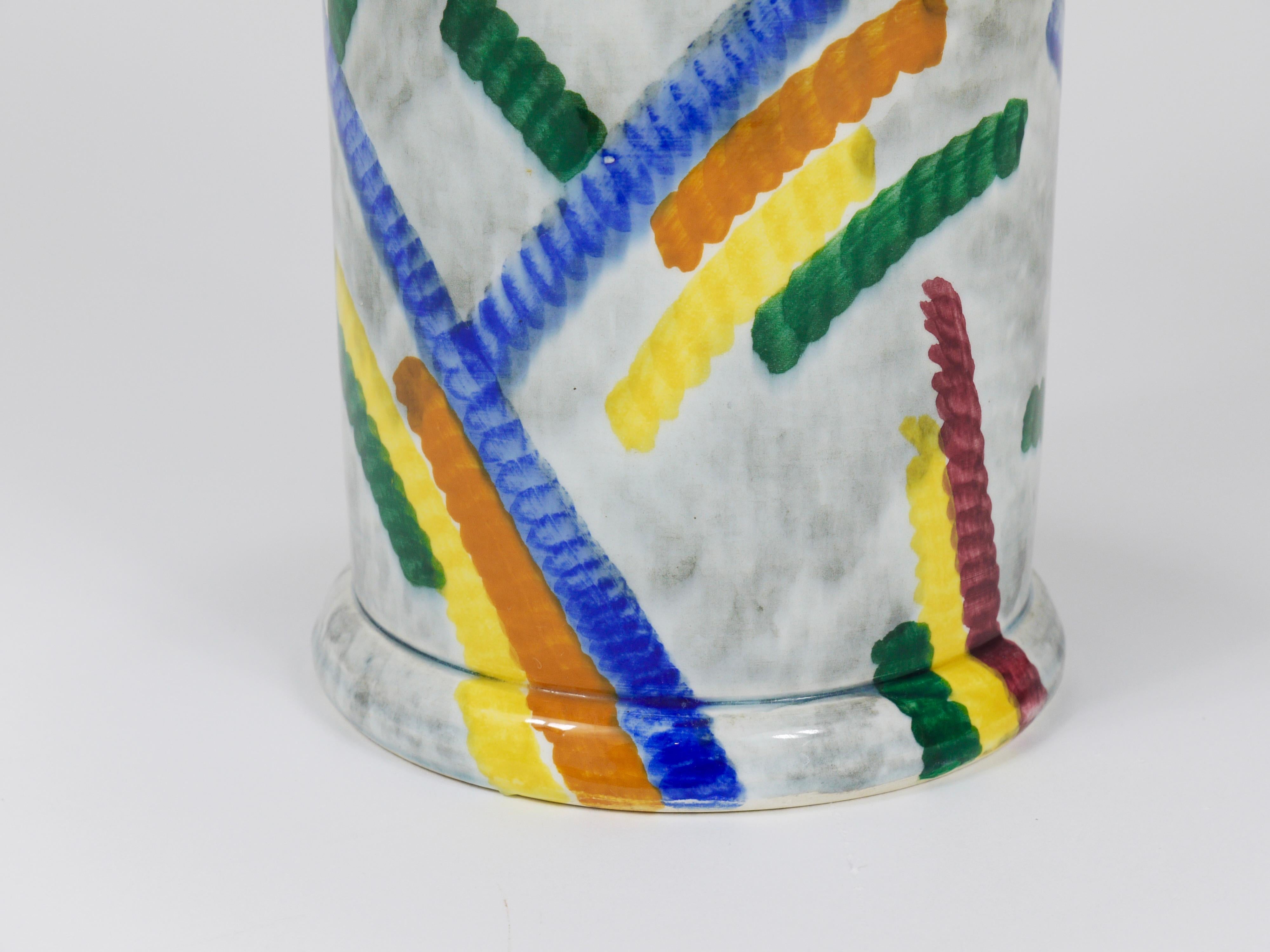 Eva Zeisel Art Deco Bauhaus Pottery Vase, SMF Schramberg, Germany 1920s For Sale 4