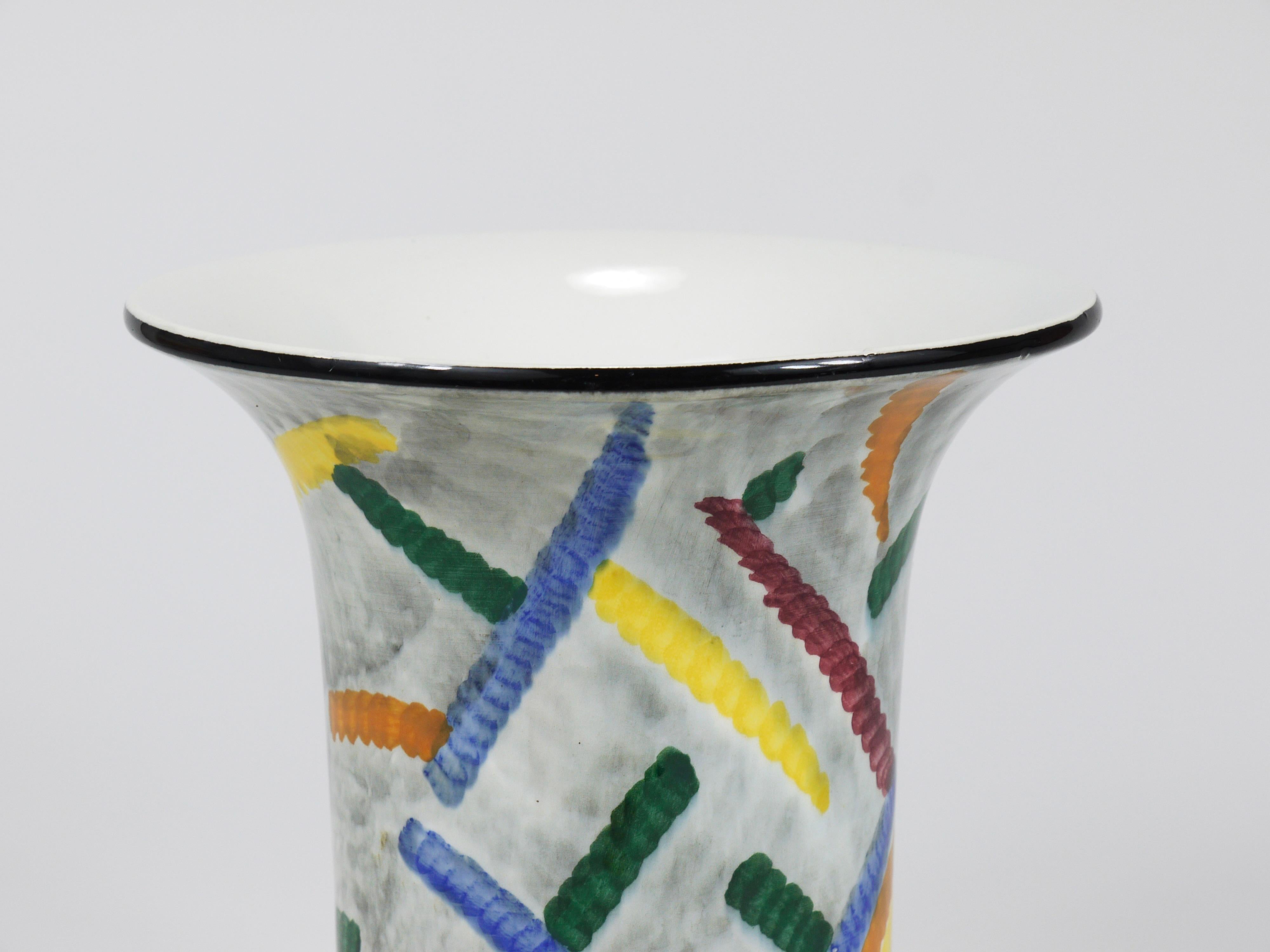 Eva Zeisel Art Deco Bauhaus Pottery Vase, SMF Schramberg, Germany 1920s For Sale 6