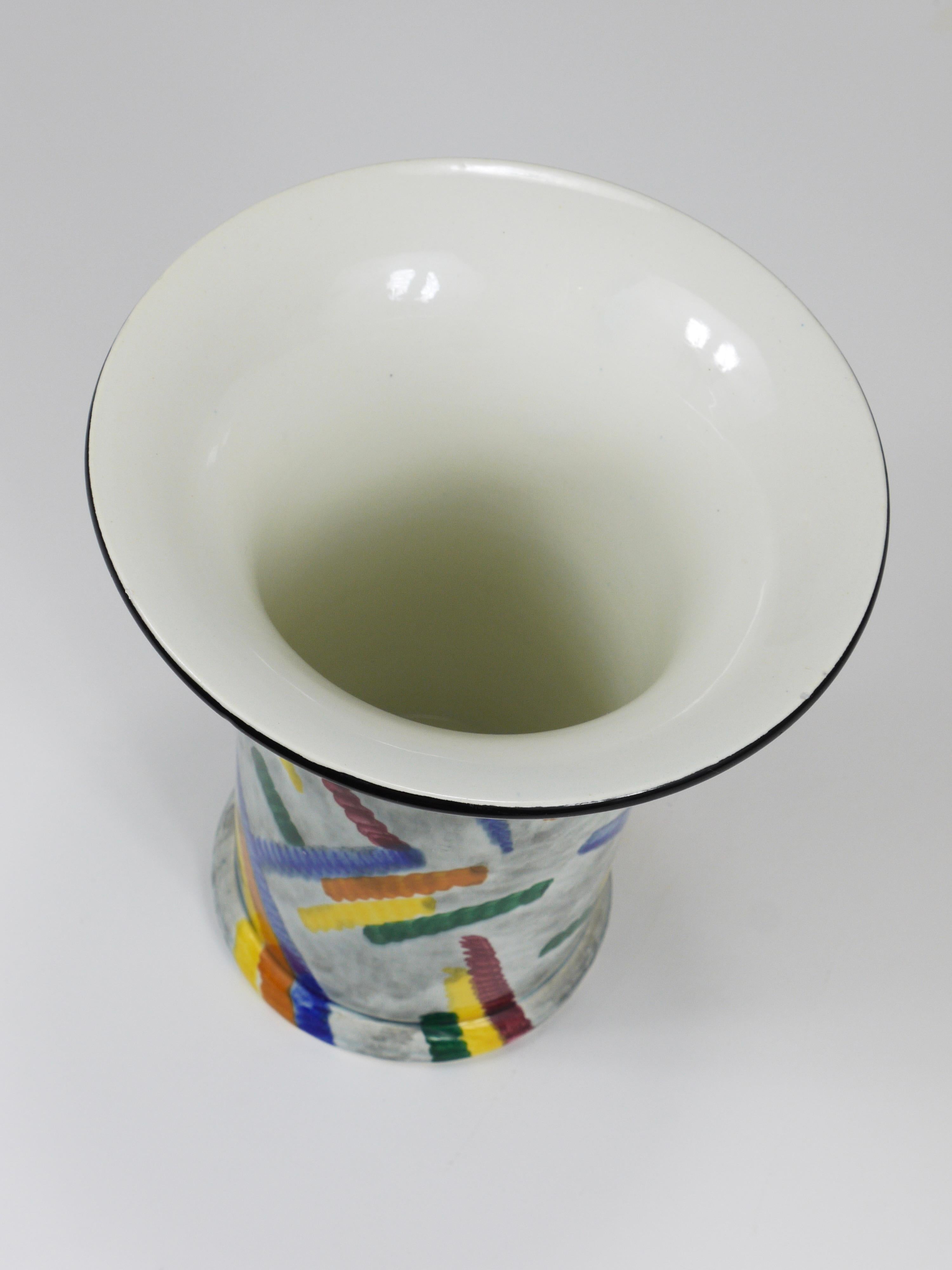 Eva Zeisel Art Deco Bauhaus Pottery Vase, SMF Schramberg, Germany 1920s For Sale 10