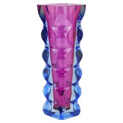 Oldrich Lipsky Art Glass Studio Vase by Atelier Exbor, Czechoslovakia, 1960s