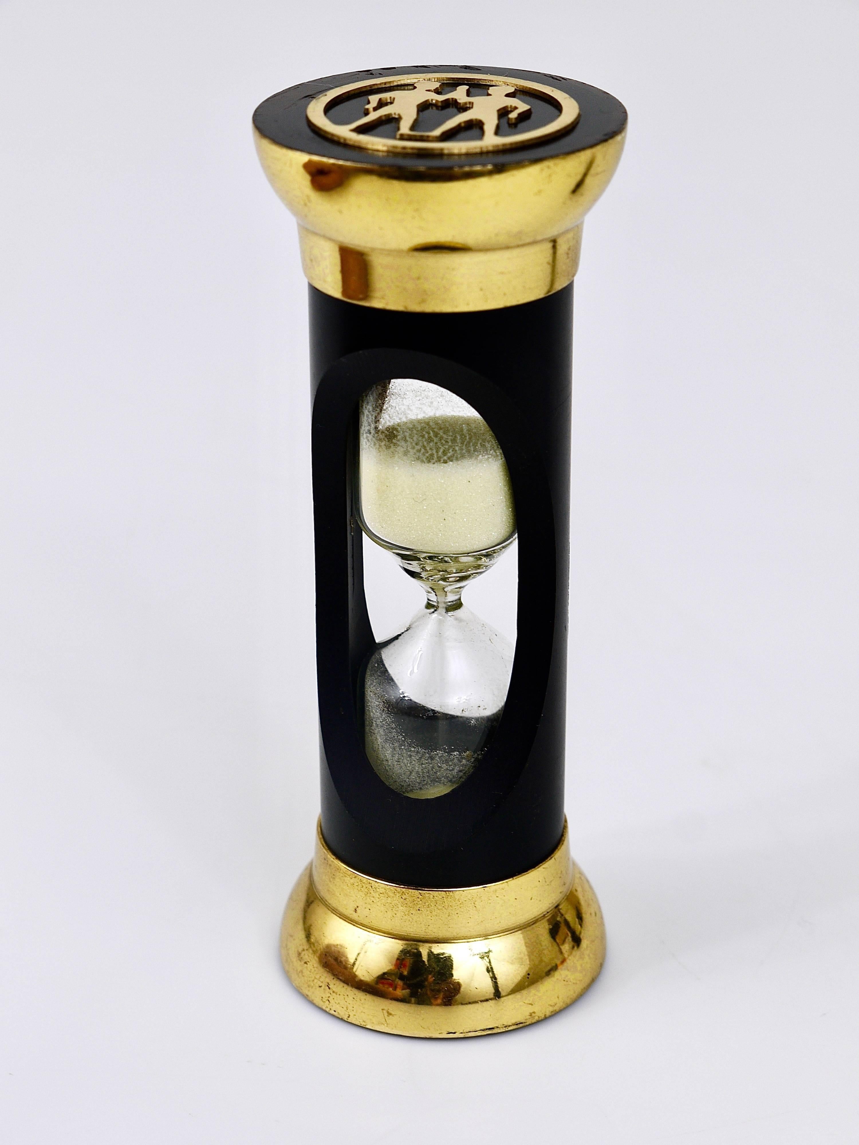20th Century Walter Bosse Zodiac Twins Mid-Century Hourglass, Brass, Hertha Baller, 1950s