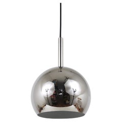 Up to Three Identical Chromed Globe Pendant Lamps, Germany, 1970s