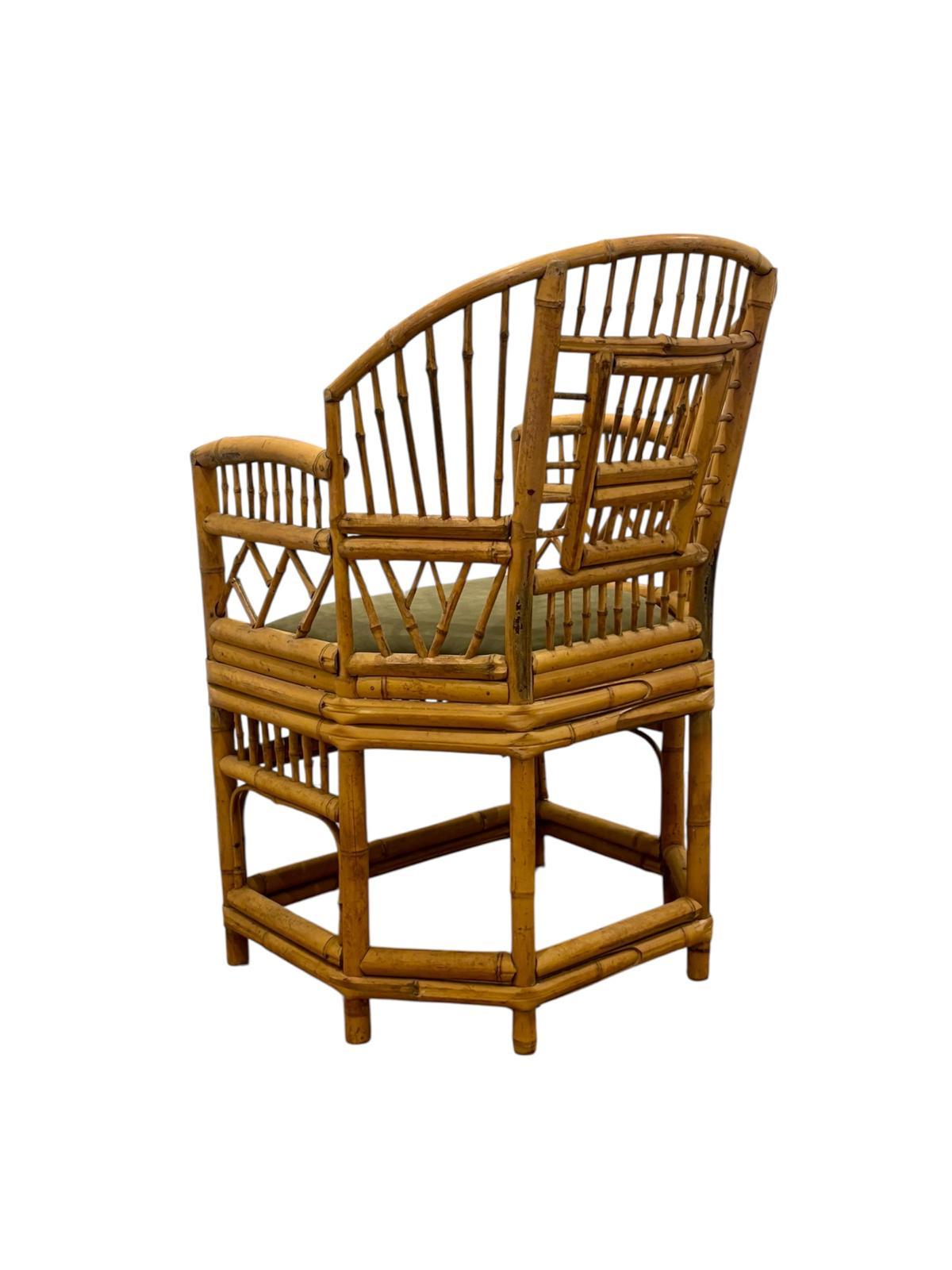Bambou Sillon de bambou blanc et caña Split Reed en vente