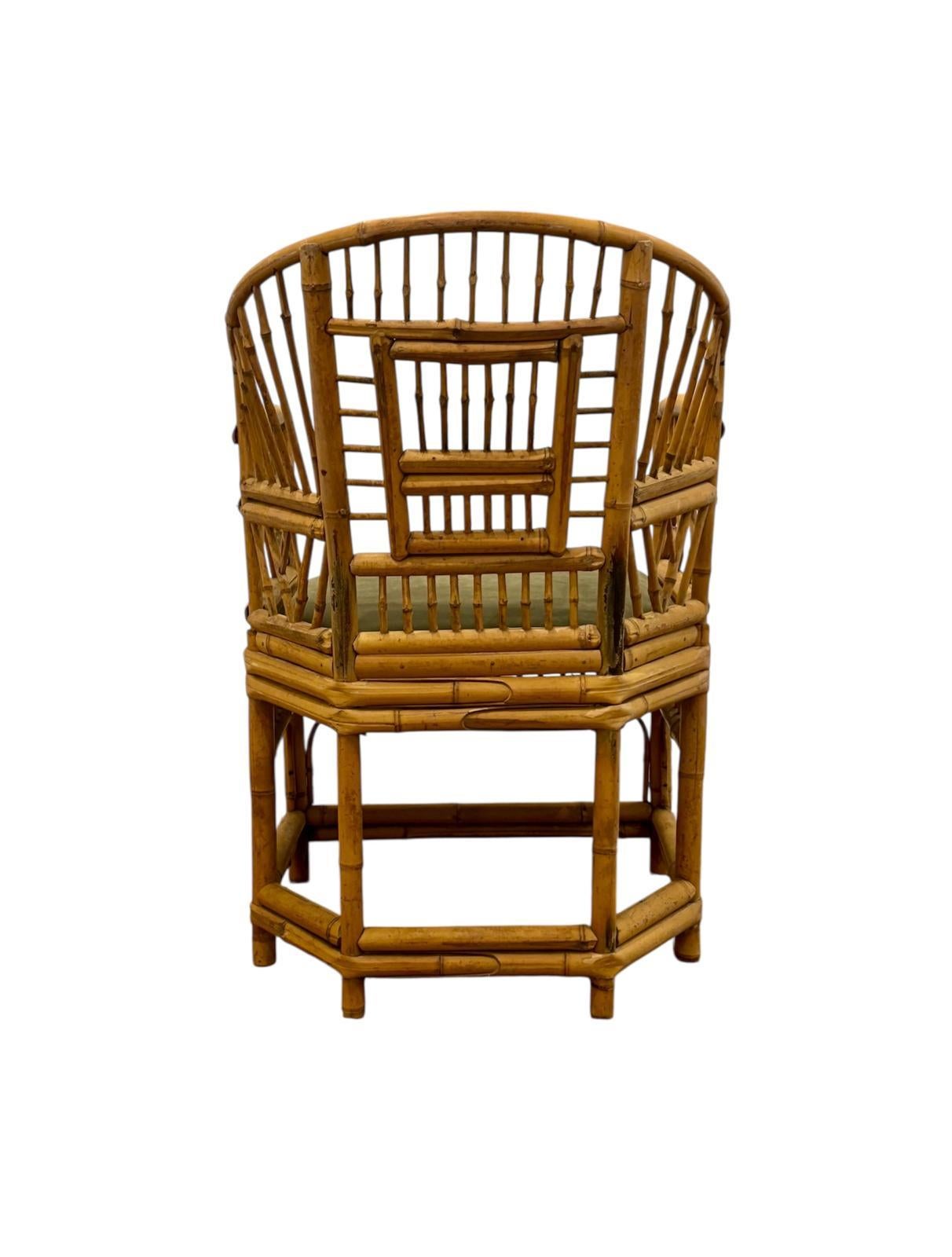 Sillon de bambou blanc et caña Split Reed en vente 1