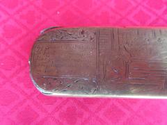 Oval or Oblong Dutch Tobacco Box with Biblical Scenes, 18th Century