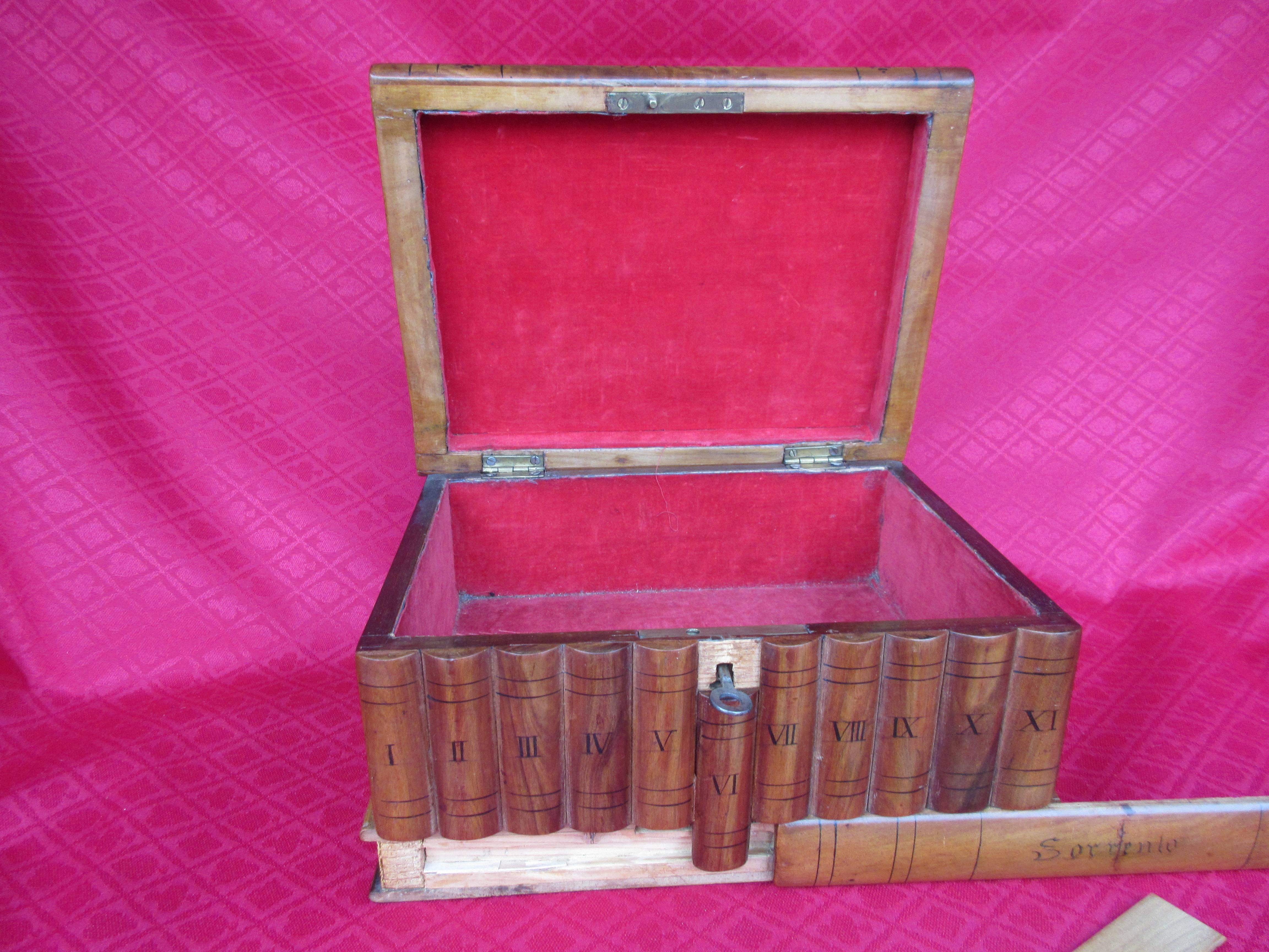 Fruitwood Antique 'Grand Tour' Olivewood Box, 19th Century For Sale