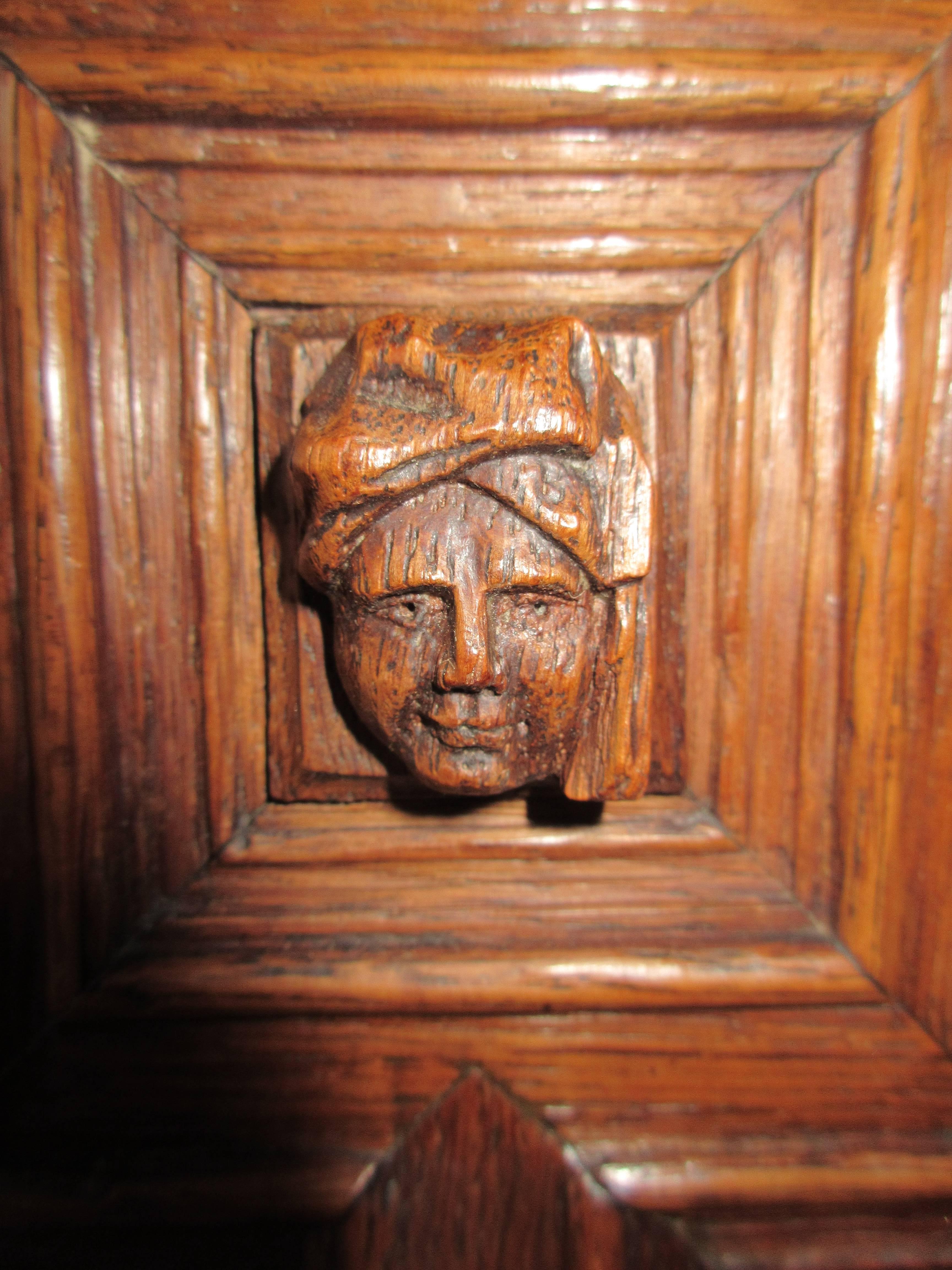 Renaissance Antique Oak Jewish / Masonic / Amorc Tabernacle Cupboard For Sale