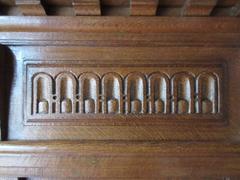 Antique Oak Jewish / Masonic / Amorc Tabernacle Cupboard