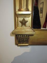 Rare Masonic George III Giltwood and Gesso Wall Mirror