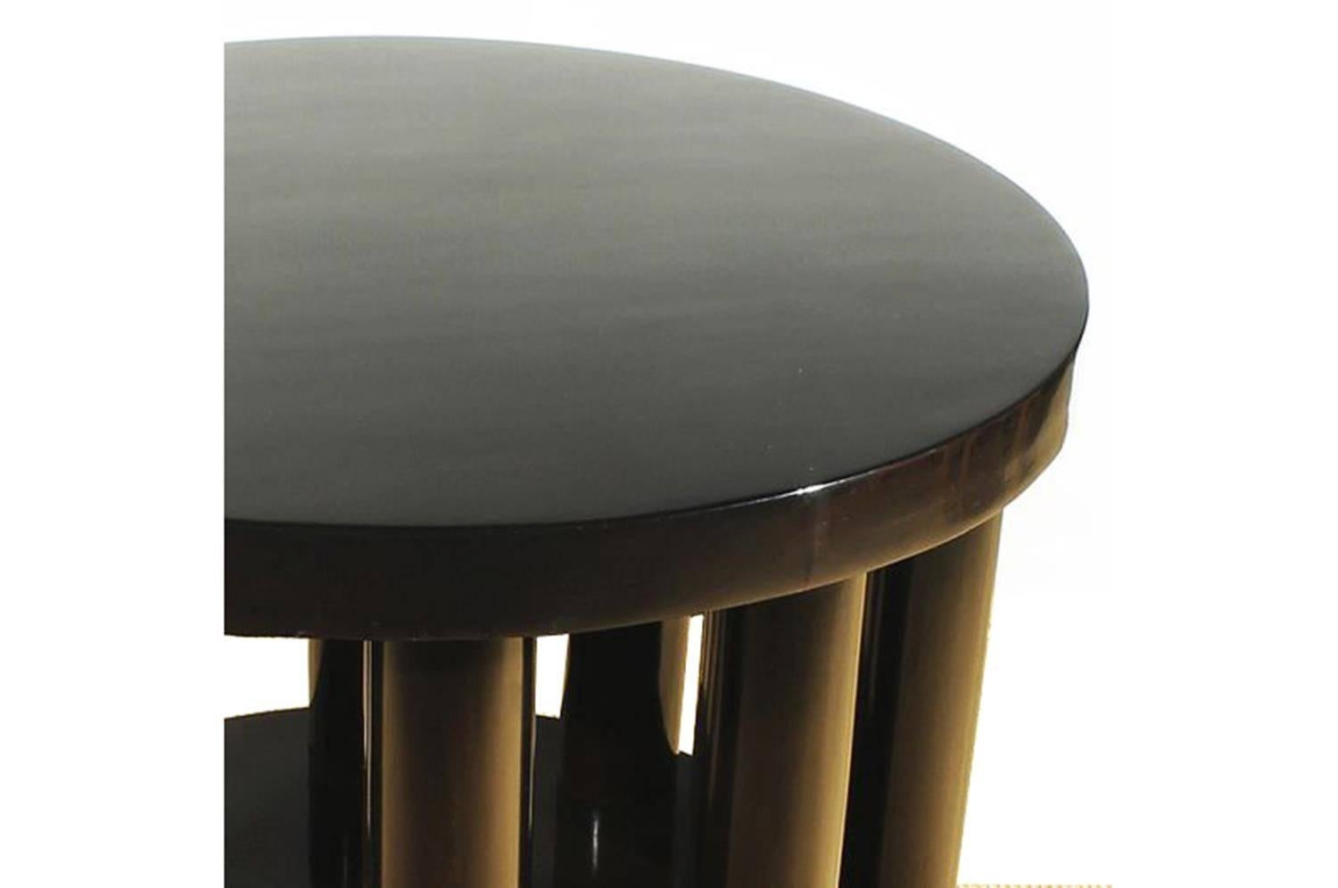 Polished Column Art Deco Side Table by Adolf Loos Design