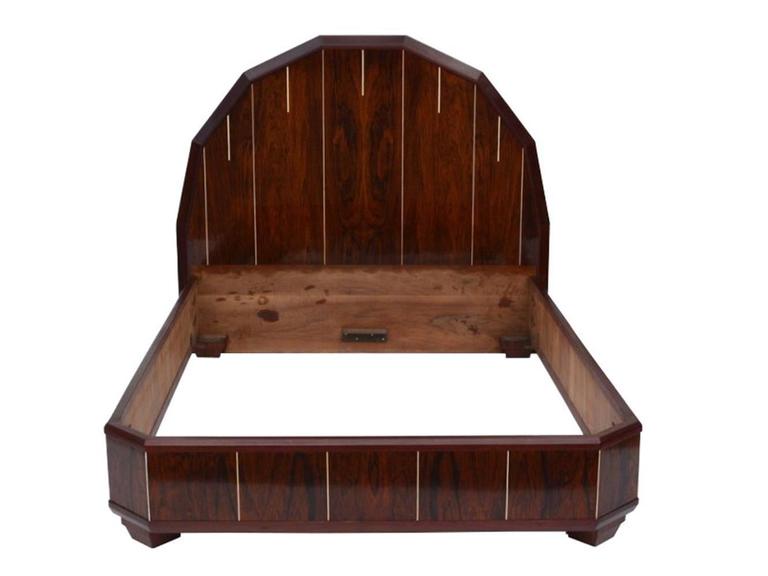 Art Deco Bed Made of Palisanderwood For Sale at 1stdibs
