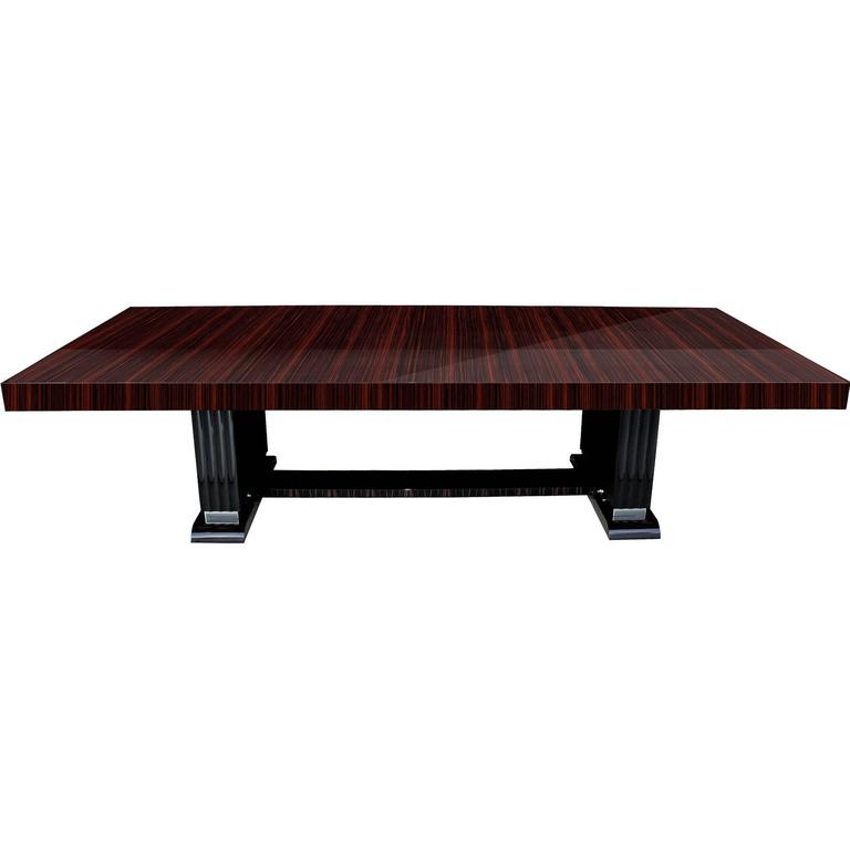 Extra Large Dining Table Made Of Massive Macassar Wood For At Extra Large Dining Table Made Of Massive Macassar Wood For
