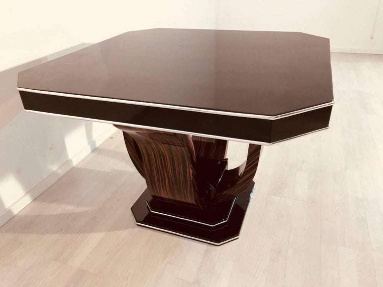 Octagonal Art Deco Dining Table For Sale at 1stdibs