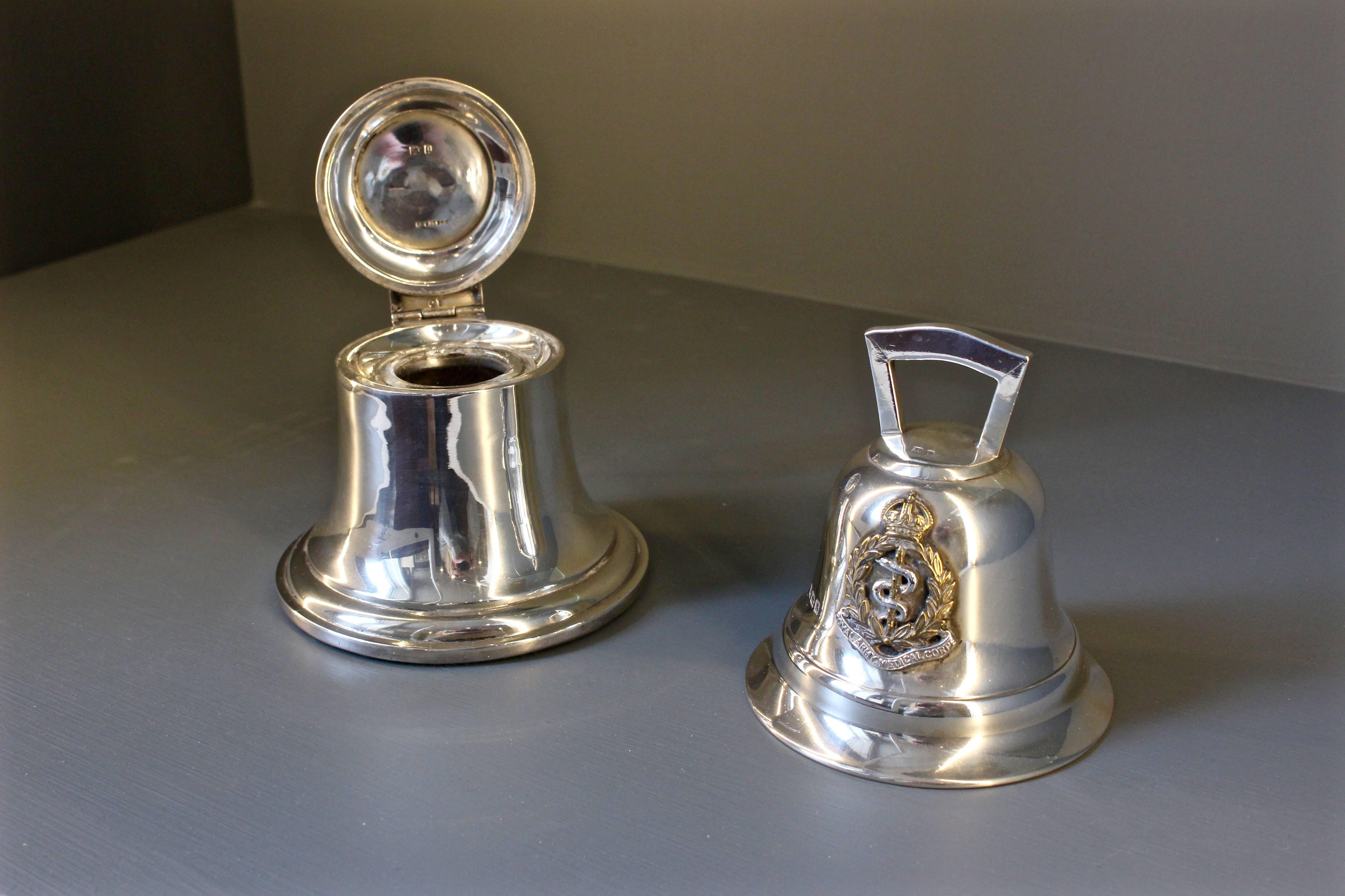 Group of Silver and Silver Plate Desk Objects, Early 20th Century In Good Condition In Petworth, West Sussex