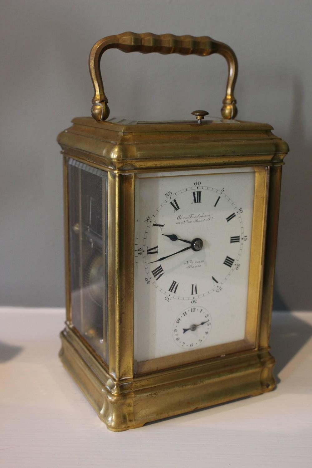 BrassCased Carriage Clock by Charles Frodsham and Co Ltd, Late 19th